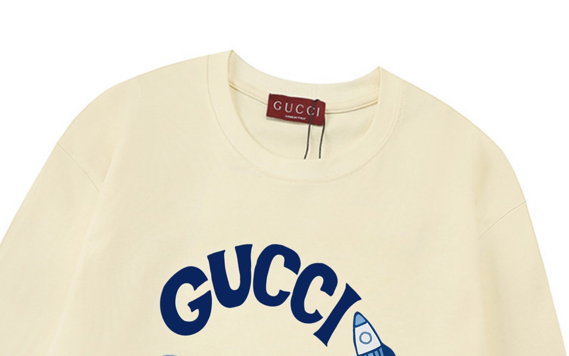 Gucci A貨長袖T恤 Hello Kitty火箭插畫 奶油白限定版| 11 Gucci A貨長袖T恤 Hello Kitty火箭插畫 奶油白限定版