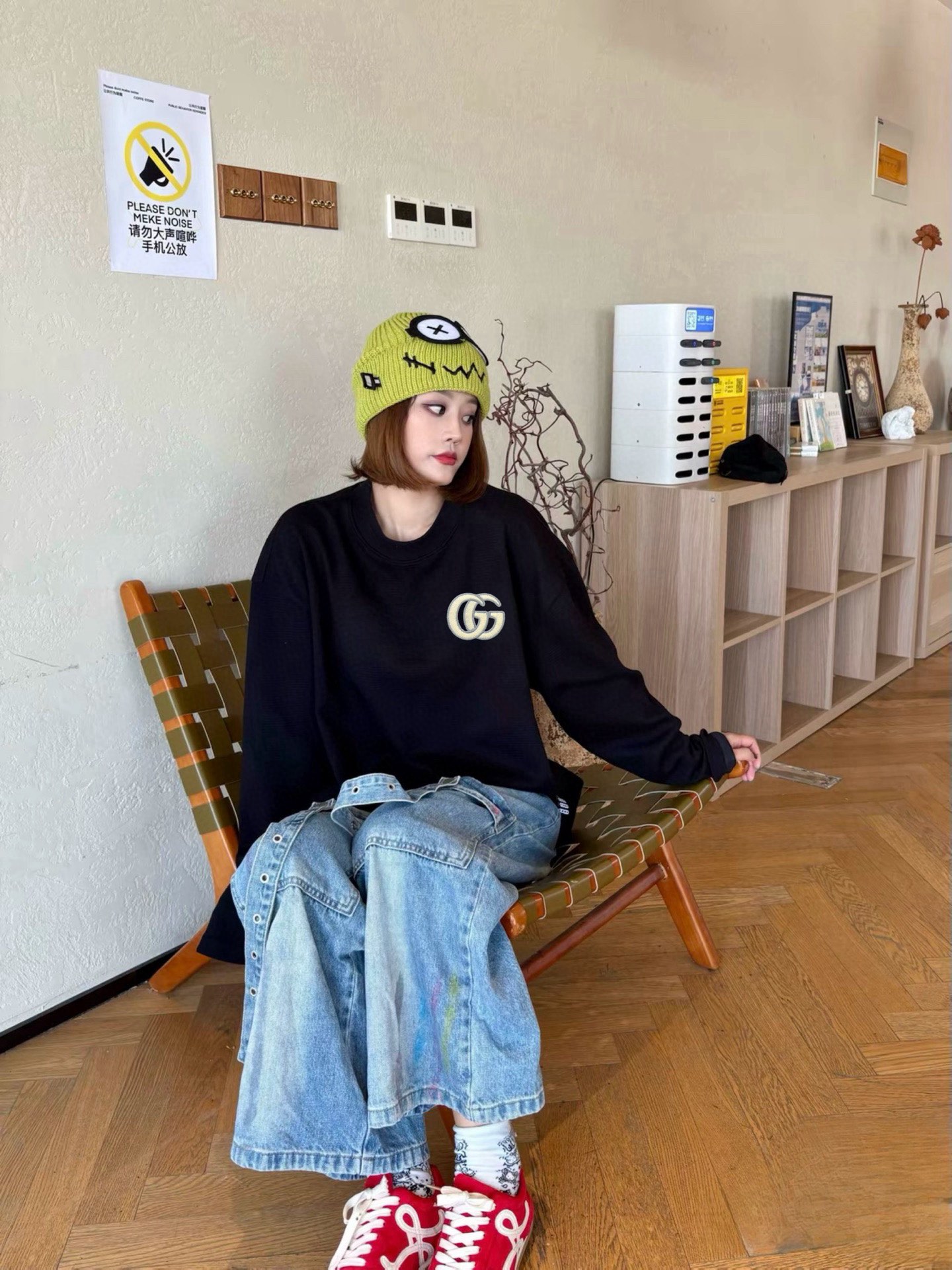 Gucci 原單長袖T恤 男款黑色經典GG刺繡 簡約實搭款| 15 Gucci 原單長袖T恤 男款黑色經典GG刺繡 簡約實搭款