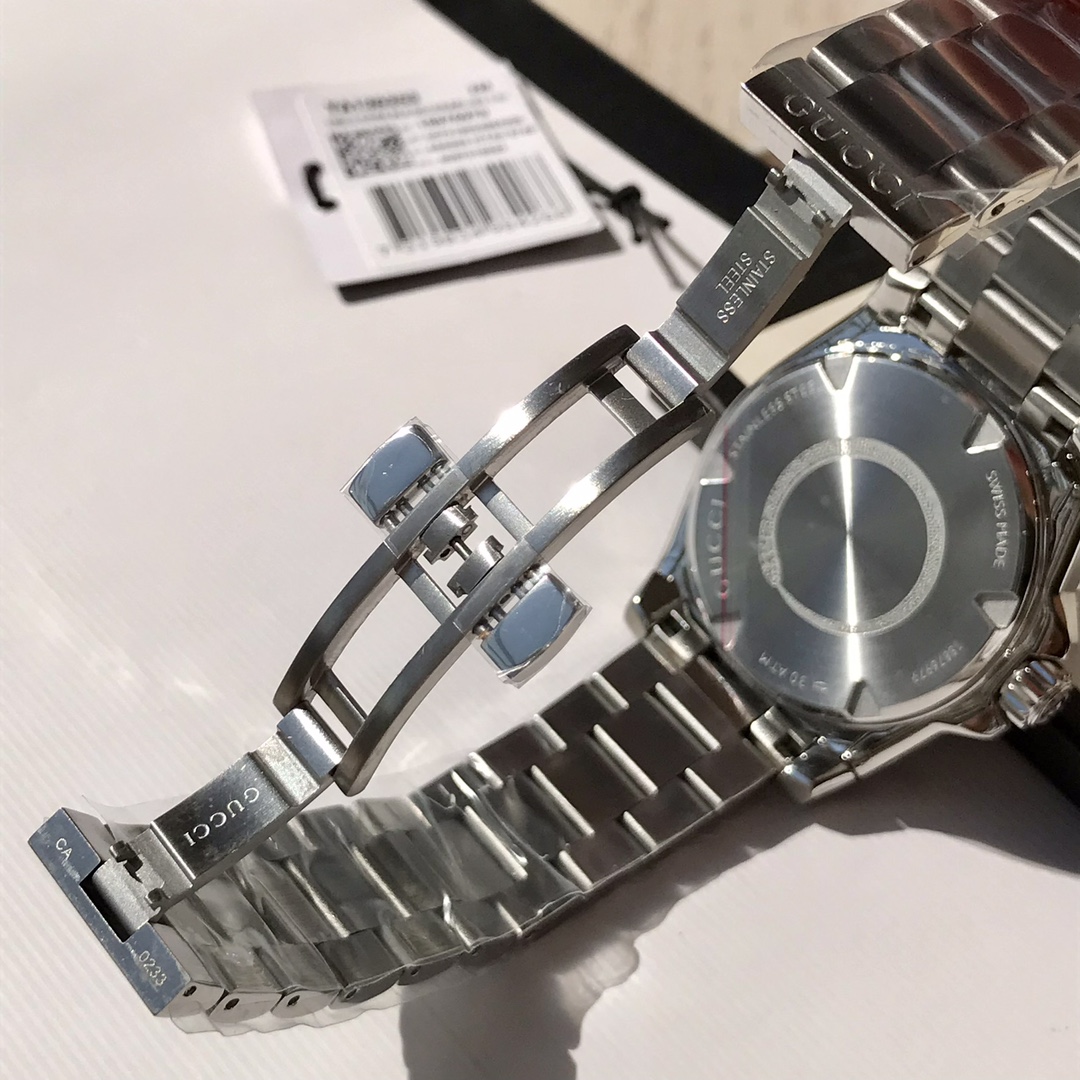 Gucci高仿男士潛水手錶黑色錶盤時尚鋼帶款300米防水| 7 Gucci高仿男士潛水手錶黑色錶盤時尚鋼帶款300米防水