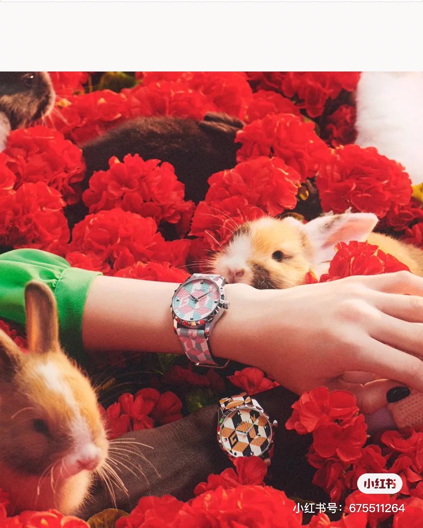 Gucci高仿女錶Timeless幾何印花皮錶 兔耳創意圖騰款式| 12 Gucci高仿女錶Timeless幾何印花皮錶 兔耳創意圖騰款式