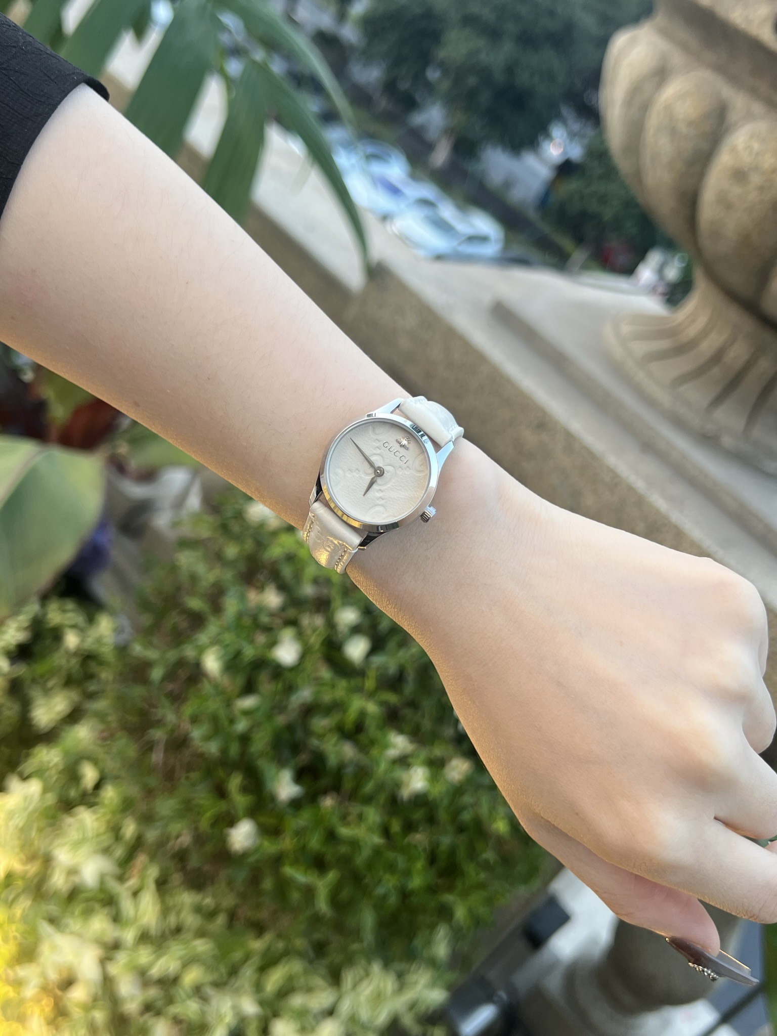 Gucci原單女錶Timeless金框白皮設計 蜜蜂圖騰清新風格| 12 Gucci原單女錶Timeless金框白皮設計 蜜蜂圖騰清新風格