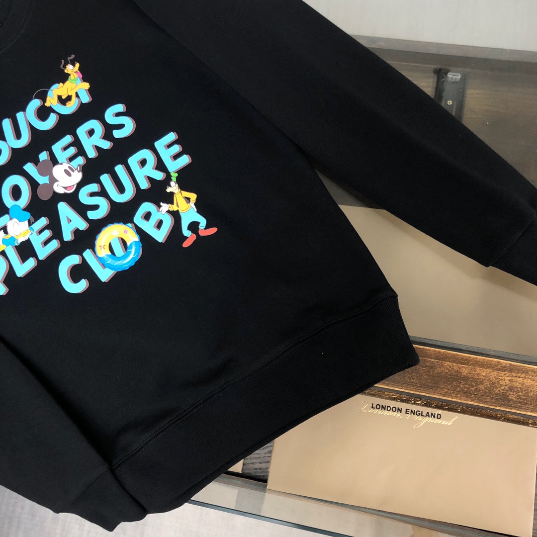Gucci高仿男士字母拼圖印花長袖T 潮流角色聯名款| 7 Gucci高仿男士字母拼圖印花長袖T 潮流角色聯名款