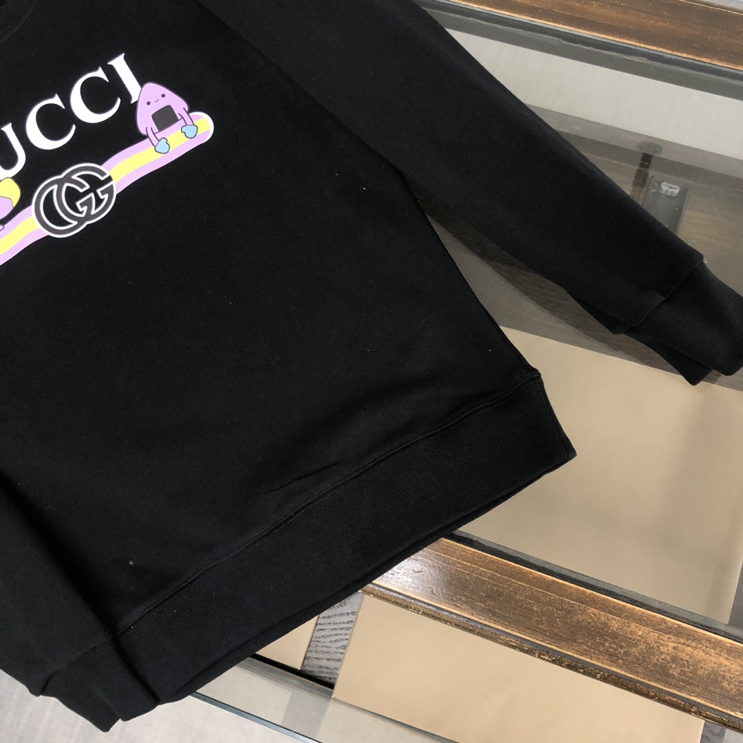 Gucci高仿男士卡通LOGO印花長袖T 俏皮角色設計日系感滿滿| 9 Gucci高仿男士卡通LOGO印花長袖T 俏皮角色設計日系感滿滿
