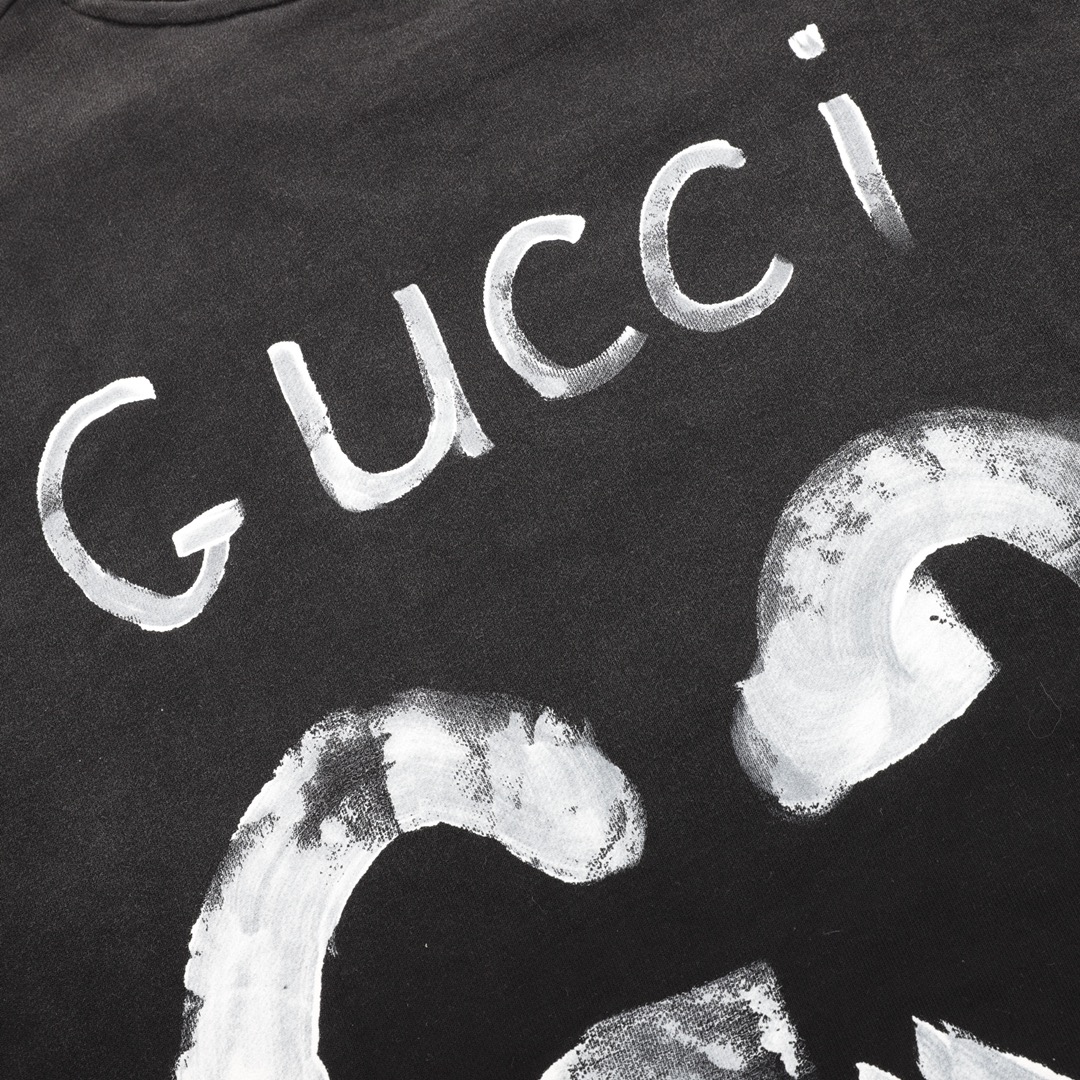 Gucci原單男士素面卫衣 黑色極簡GG刺繡設計款| 8 Gucci原單男士素面卫衣 黑色極簡GG刺繡設計款