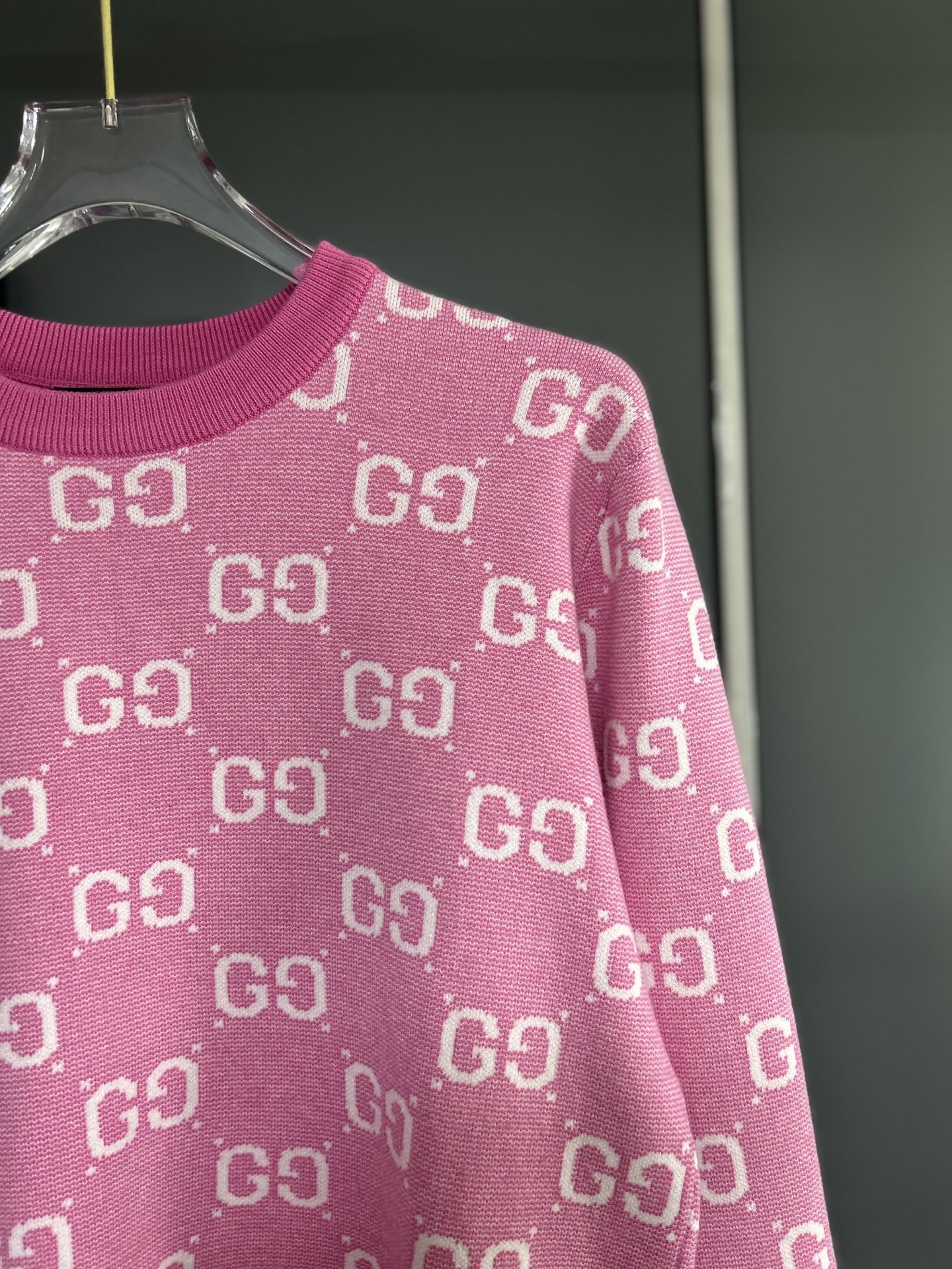 Gucci A貨針織毛衣 粉色GG滿版甜美復古百搭風格| 9 Gucci A貨針織毛衣 粉色GG滿版甜美復古百搭風格