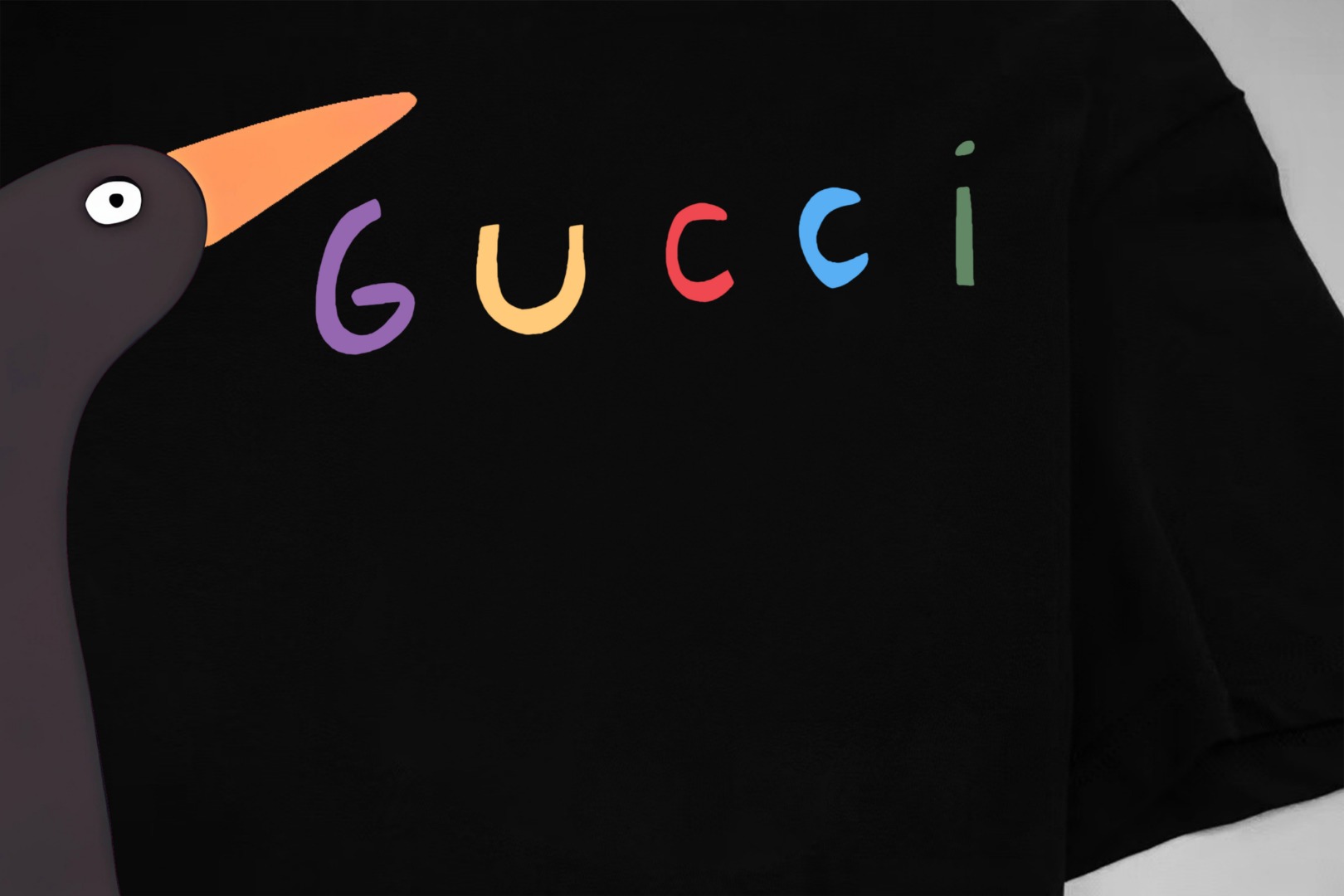 Gucci 高仿男款短袖 黑天鵝插畫風格設計 個性滿分潮感款| 11 Gucci 高仿男款短袖 黑天鵝插畫風格設計 個性滿分潮感款