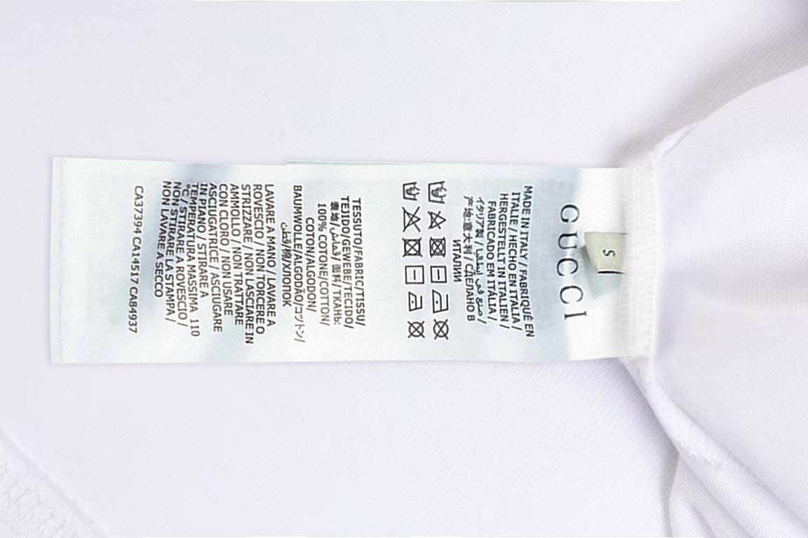 Gucci A貨男士白T 天鵝插畫童趣感設計 彩字品牌點綴款| 8 Gucci A貨男士白T 天鵝插畫童趣感設計 彩字品牌點綴款
