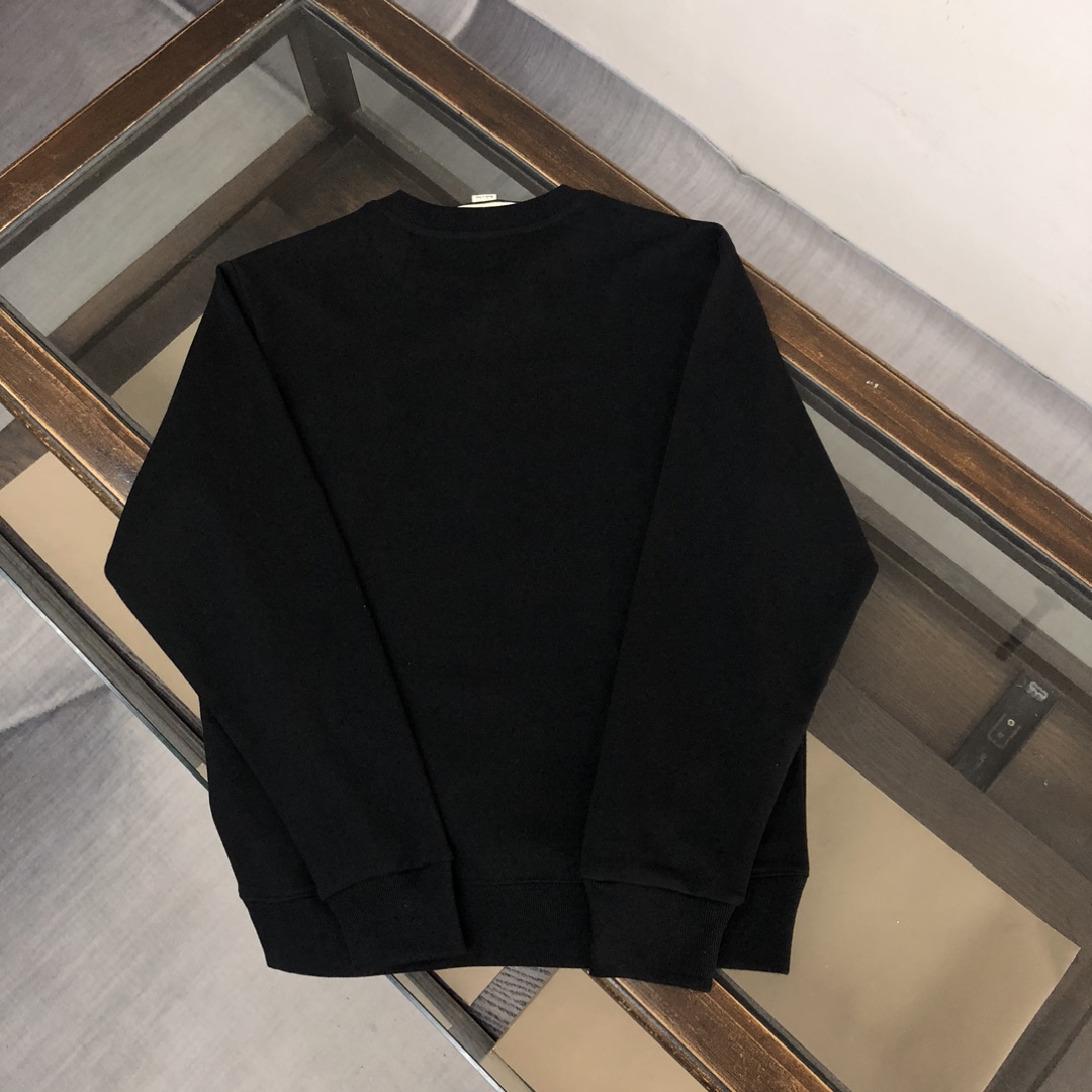Gucci 原單男款黑色長袖 印花拼貼圖案圓領設計 潮感藝術風| 7 Gucci 原單男款黑色長袖 印花拼貼圖案圓領設計 潮感藝術風