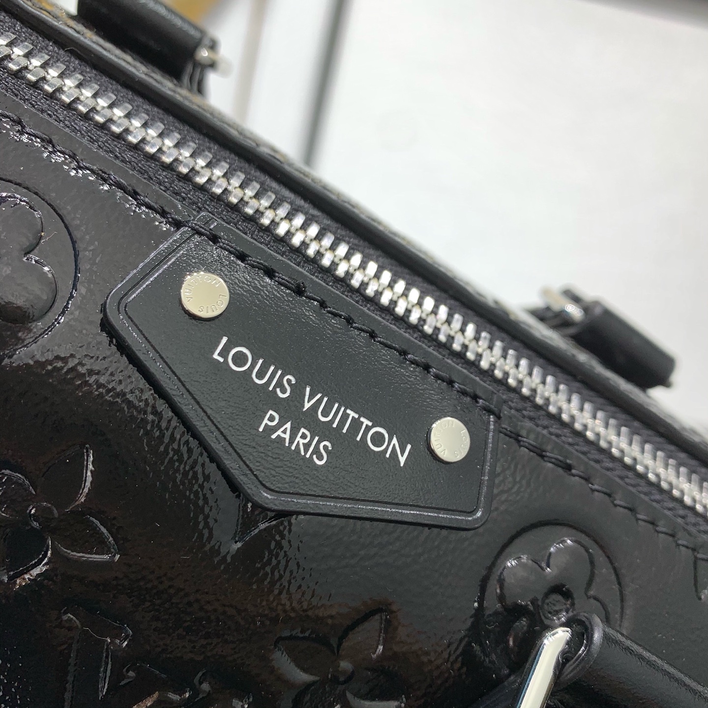 LV 黑色壓紋鏈條手提包 高仿 Monogram 迷你波士頓款| 8 LV 黑色壓紋鏈條手提包 高仿 Monogram 迷你波士頓款