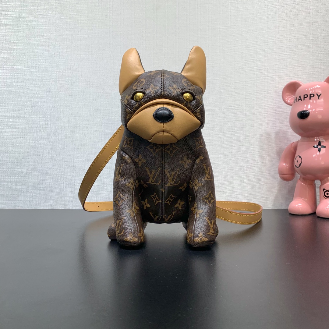 LV 狗狗造型單肩包 高仿 Monogram 創意玩偶包款
