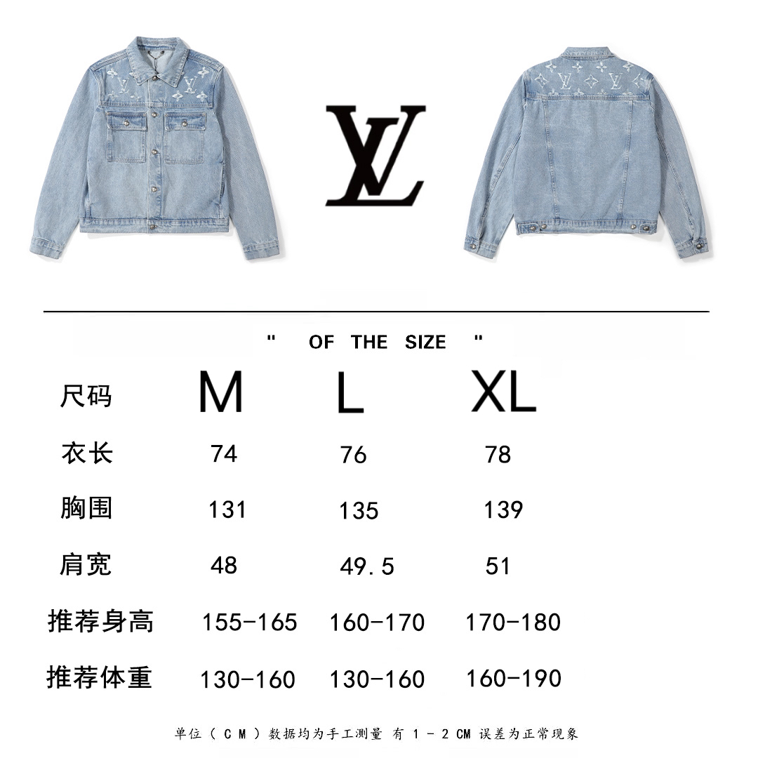 LV原單男士牛仔外套藍色水洗破壞風Logo刺繡設計| 15 LV原單男士牛仔外套藍色水洗破壞風Logo刺繡設計