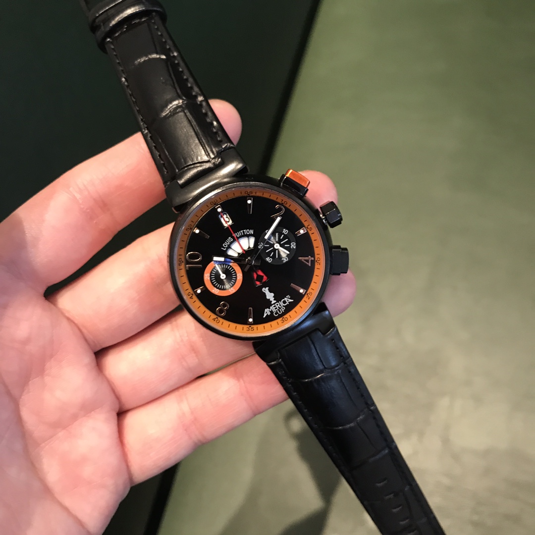 LV A貨男款黑橘限量計時腕錶 America’s Cup 特別版設計| 14 LV A貨男款黑橘限量計時腕錶 America’s Cup 特別版設計