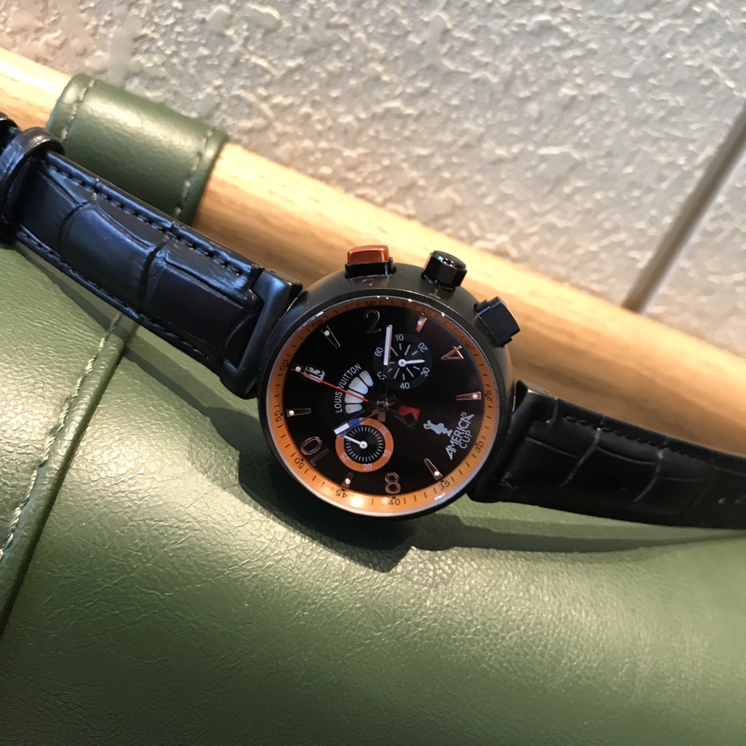 LV A貨男款黑橘限量計時腕錶 America’s Cup 特別版設計| 10 LV A貨男款黑橘限量計時腕錶 America’s Cup 特別版設計