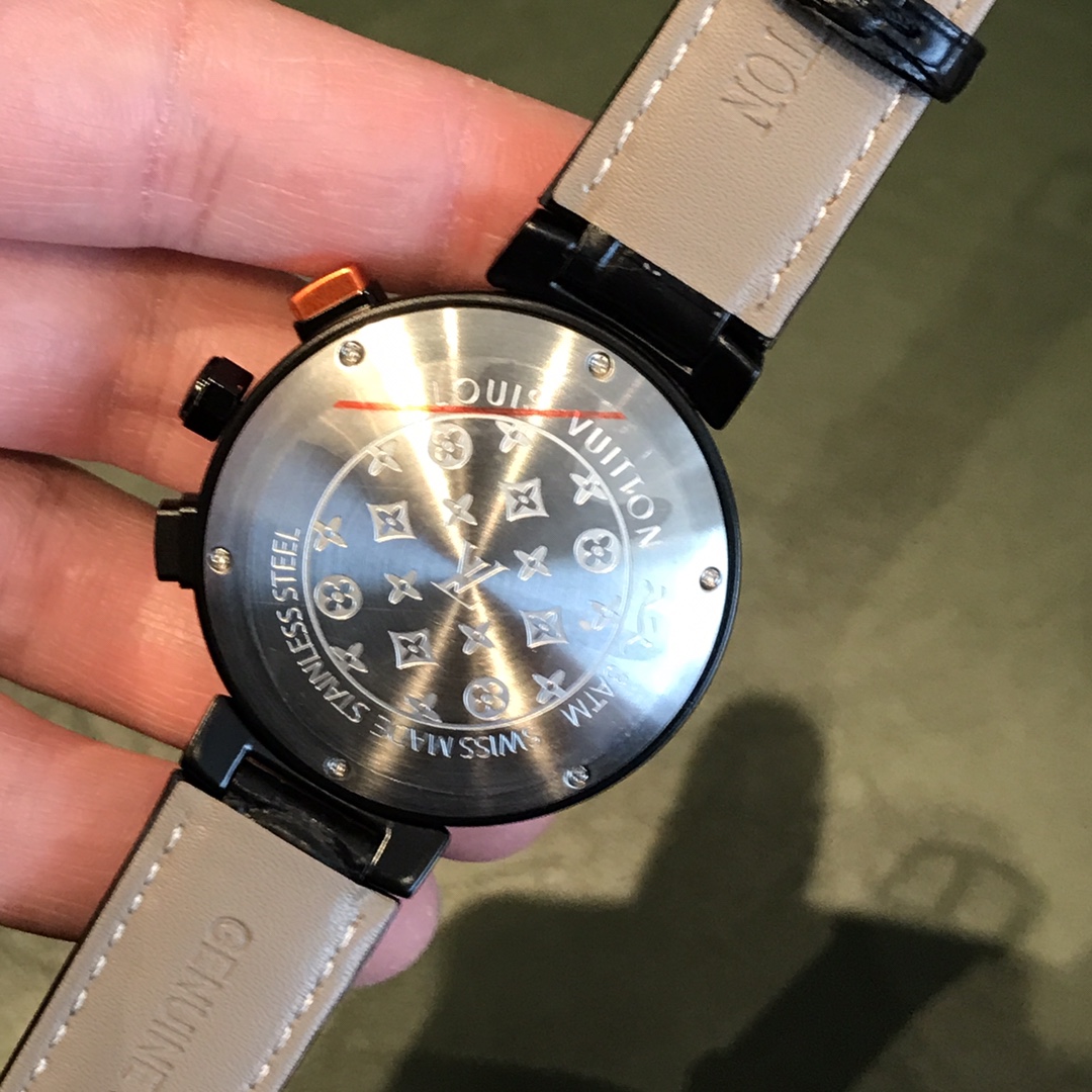 LV A貨男款黑橘限量計時腕錶 America’s Cup 特別版設計| 7 LV A貨男款黑橘限量計時腕錶 America’s Cup 特別版設計