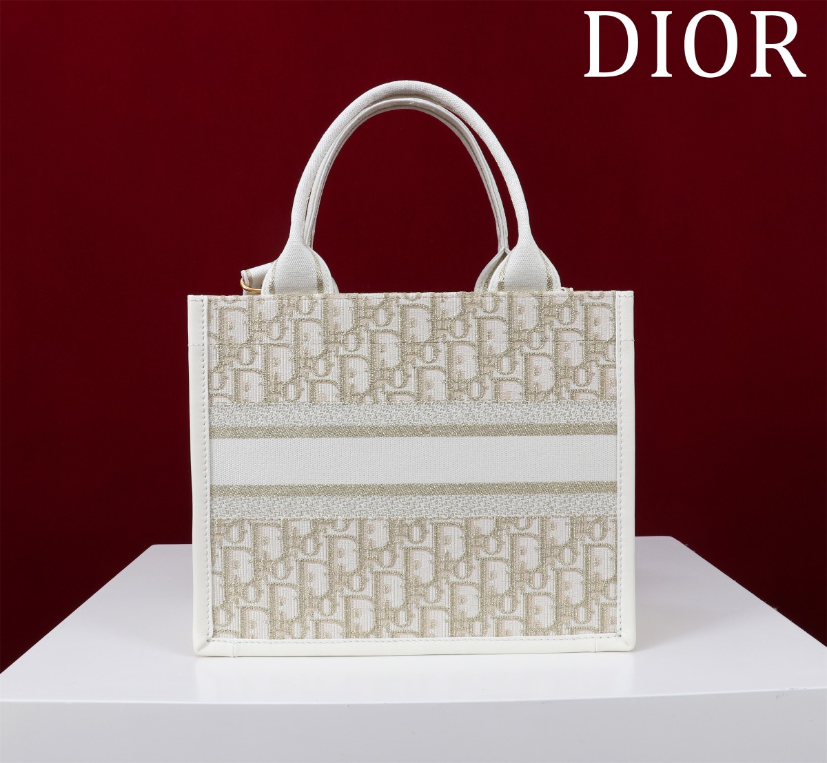 一比一Dior Book Tote 托特包 白金迷你老花刺繡| 14 一比一Dior Book Tote 托特包 白金迷你老花刺繡