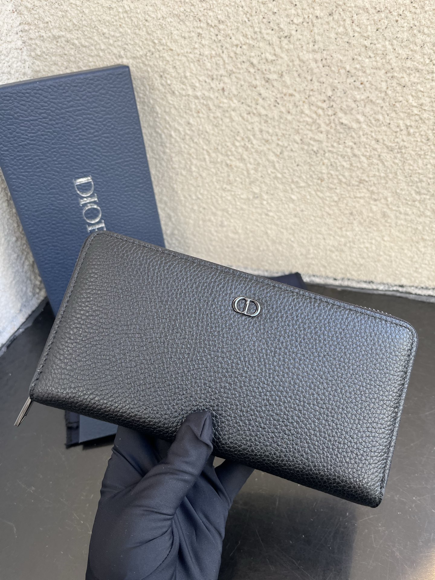 Dior 一比一男士長夾 全黑荔枝皮 拉鍊式大容量款| 11 Dior 一比一男士長夾 全黑荔枝皮 拉鍊式大容量款