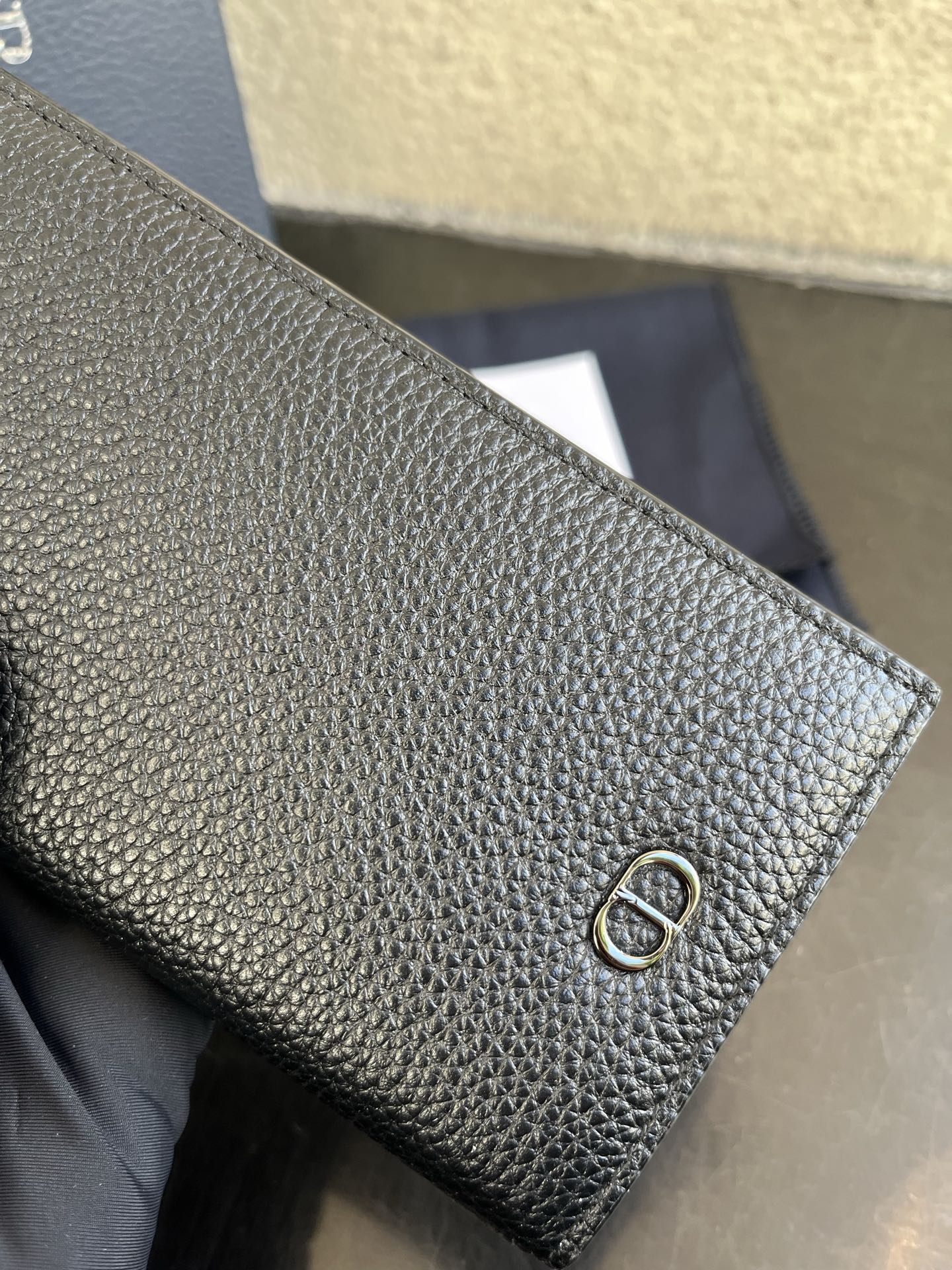 Dior 高仿男士長夾 黑色荔枝皮直式設計 專業俐落款| 11 Dior 高仿男士長夾 黑色荔枝皮直式設計 專業俐落款