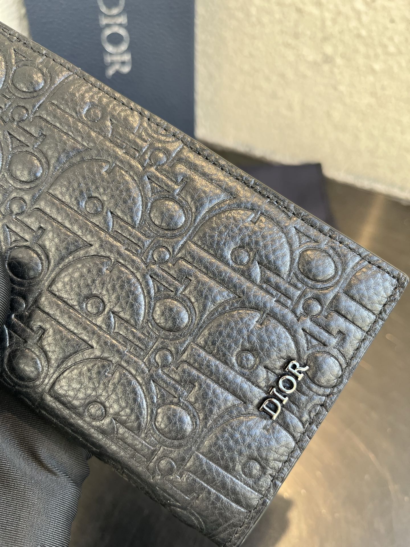 Dior一比一長夾 男士直式皮夾 滿版壓紋經典復刻| 10 Dior一比一長夾 男士直式皮夾 滿版壓紋經典復刻