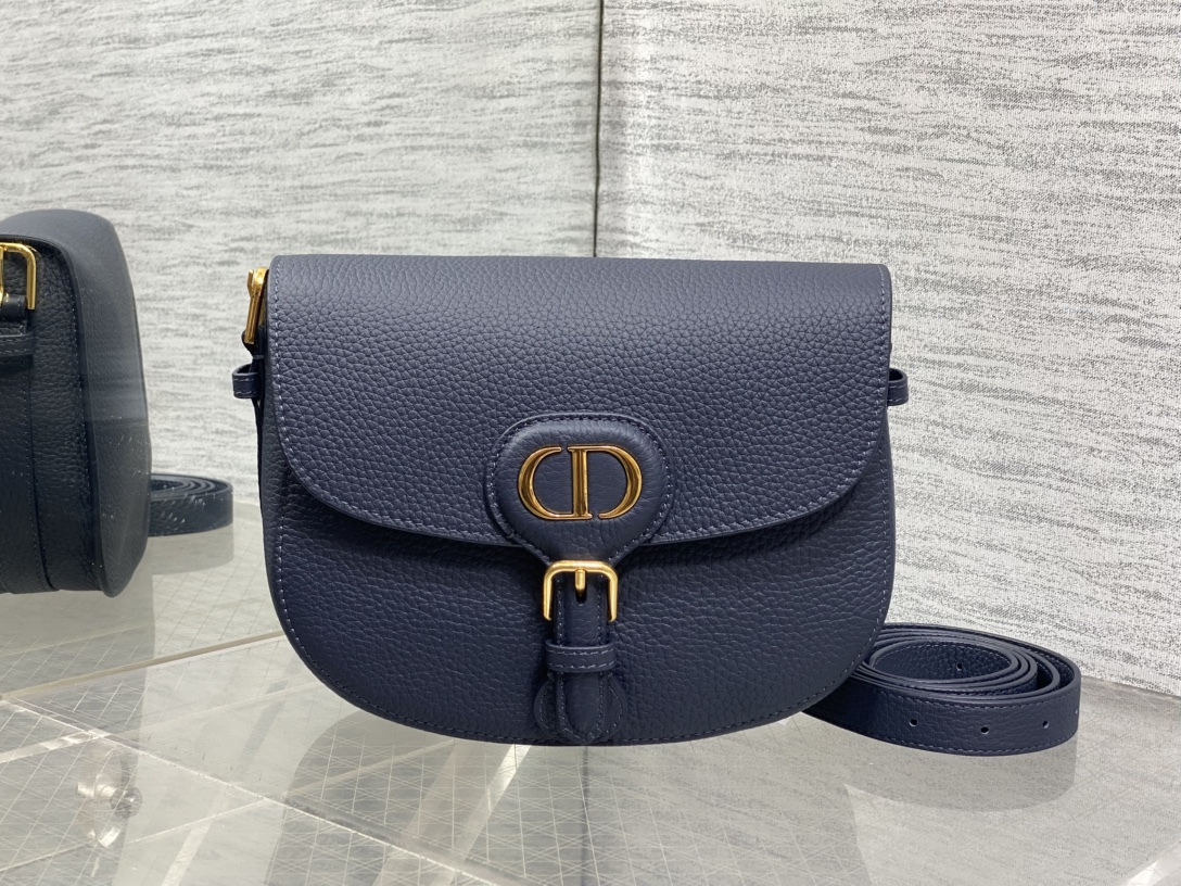Dior 一比一深藍Bobby半月包 女士簡約日常百搭皮革包款| 14 Dior 一比一深藍Bobby半月包 女士簡約日常百搭皮革包款