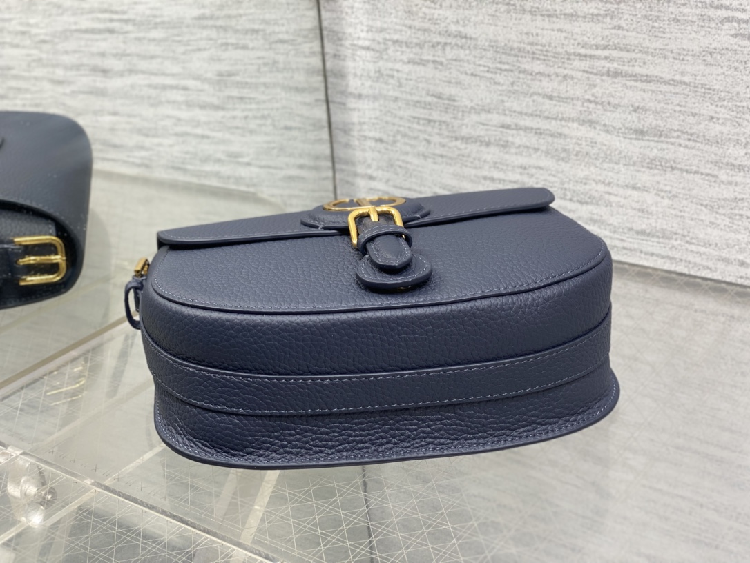 Dior 一比一深藍Bobby半月包 女士簡約日常百搭皮革包款| 9 Dior 一比一深藍Bobby半月包 女士簡約日常百搭皮革包款