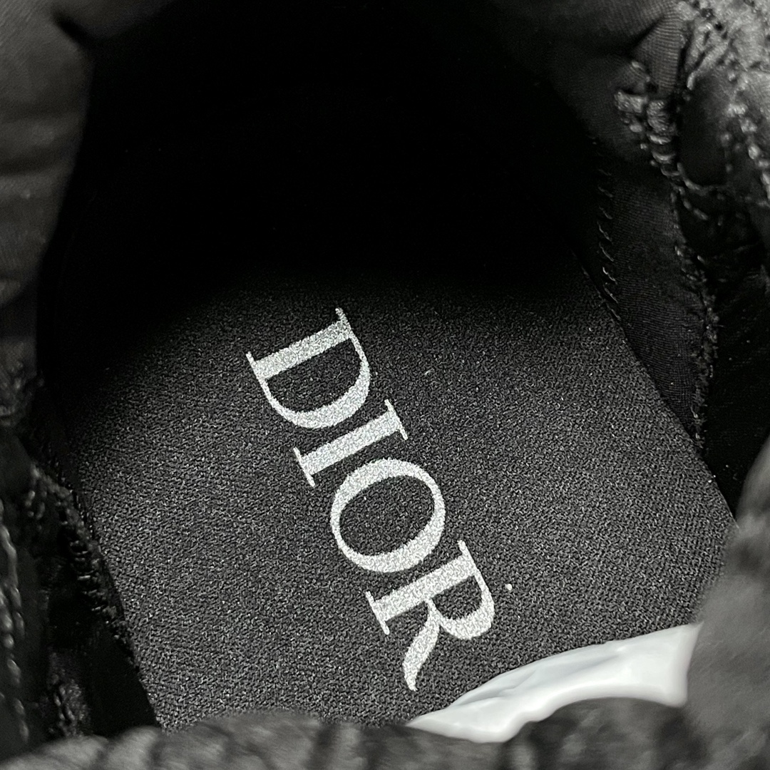 Dior 原單男士黑色立體紋理球鞋 字樣編織鞋帶設計 街頭潮感款| 9 Dior 原單男士黑色立體紋理球鞋 字樣編織鞋帶設計 街頭潮感款