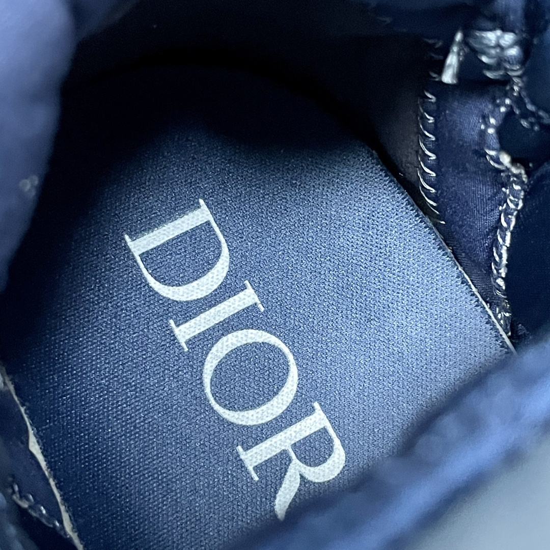 Dior 高仿男士丹寧老花運動鞋 藍色織紋刺繡 潮流街頭設計款| 9 Dior 高仿男士丹寧老花運動鞋 藍色織紋刺繡 潮流街頭設計款