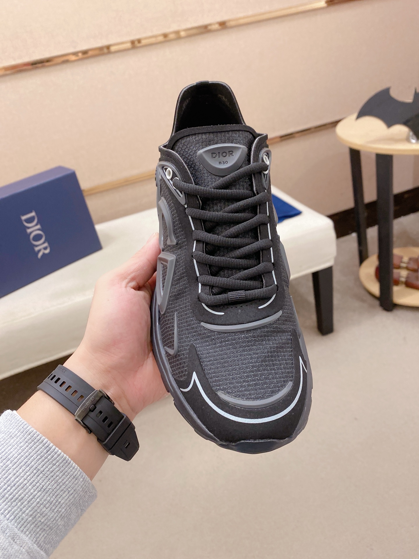 Dior 高仿 男士運動鞋黑色立體線條設計 百搭耐看休閒款| 14 Dior 高仿 男士運動鞋黑色立體線條設計 百搭耐看休閒款
