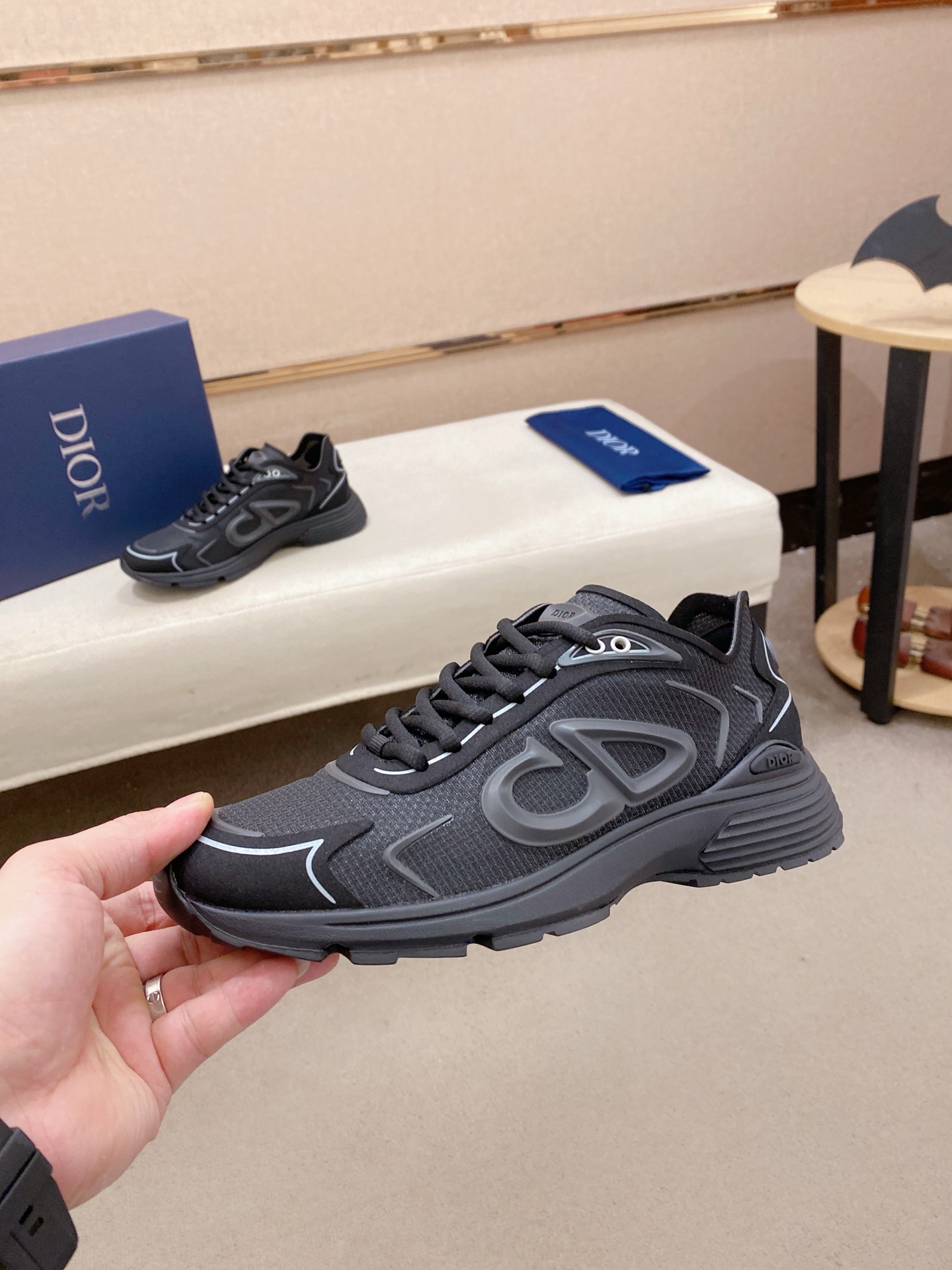 Dior 高仿 男士運動鞋黑色立體線條設計 百搭耐看休閒款| 13 Dior 高仿 男士運動鞋黑色立體線條設計 百搭耐看休閒款
