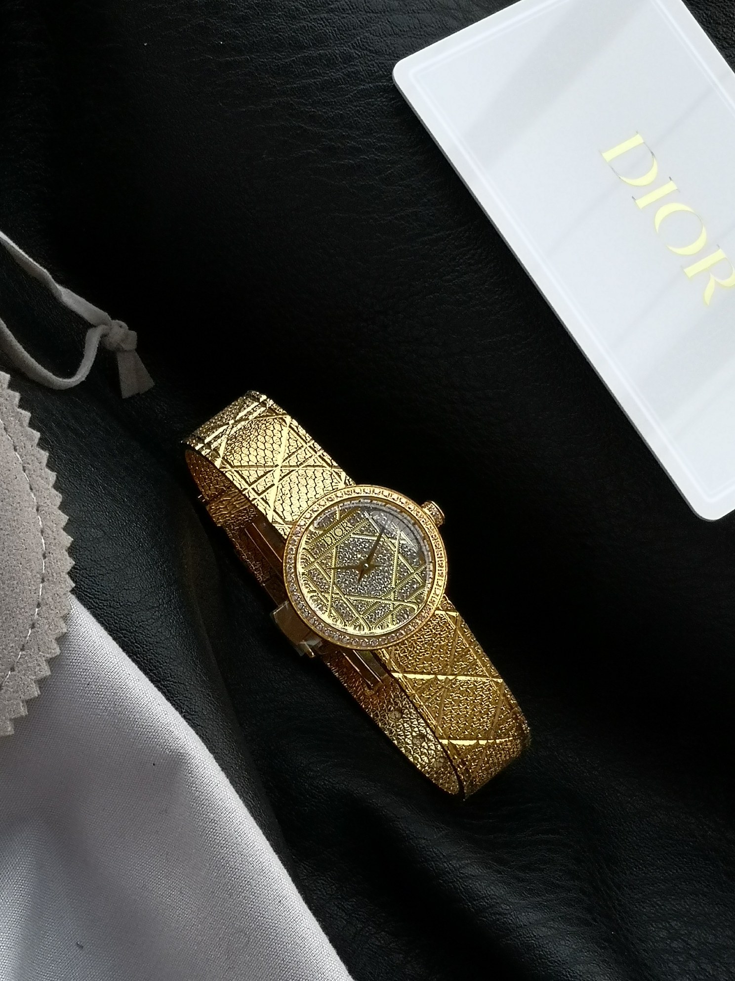 Dior A貨全金女錶 凱旋幾何面盤立體雕紋錶帶款| 11 Dior A貨全金女錶 凱旋幾何面盤立體雕紋錶帶款