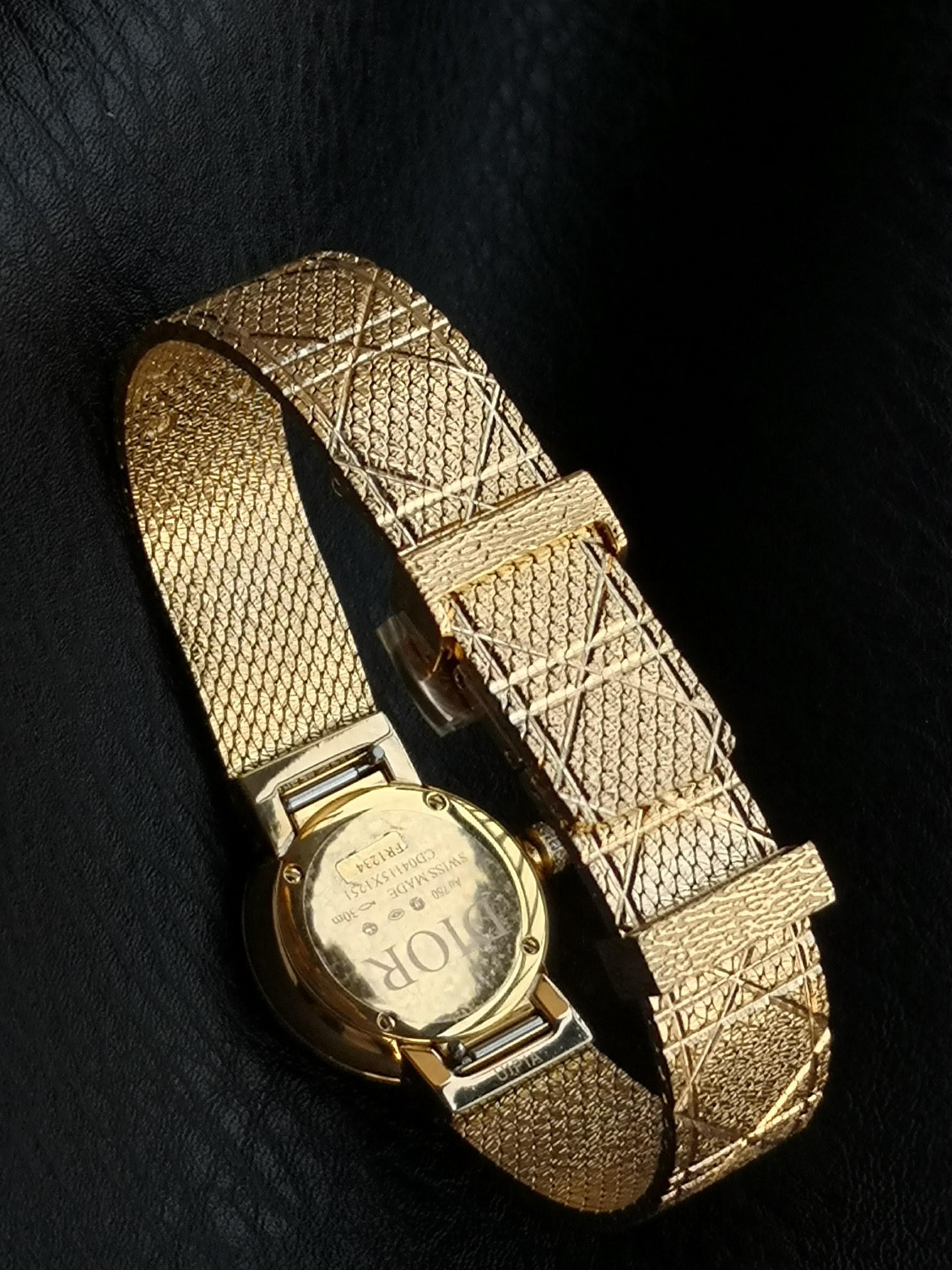 Dior A貨全金女錶 凱旋幾何面盤立體雕紋錶帶款| 8 Dior A貨全金女錶 凱旋幾何面盤立體雕紋錶帶款