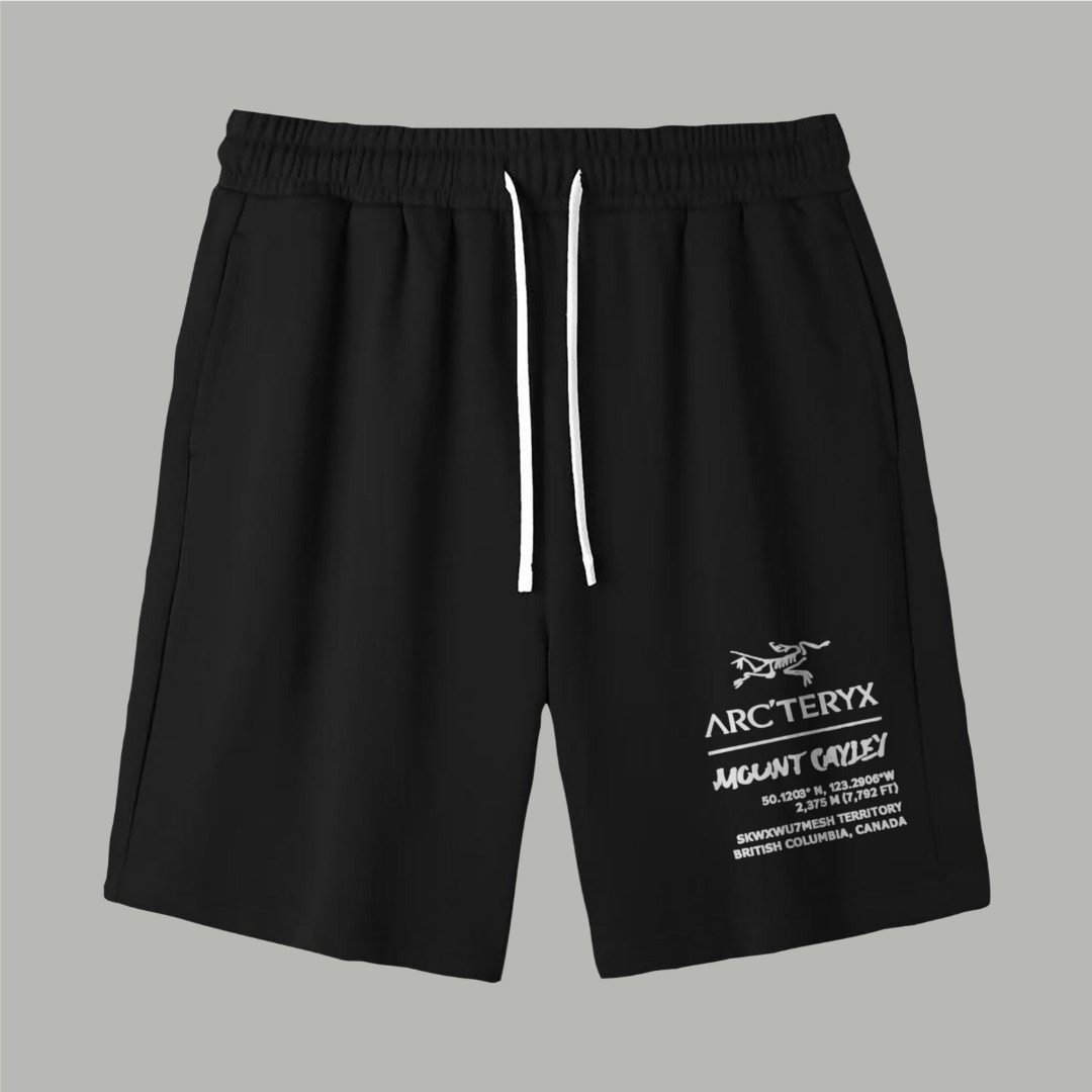 Arc'teryx 原單 男款機能短褲 字母印花運動褲 戶外休閒褲