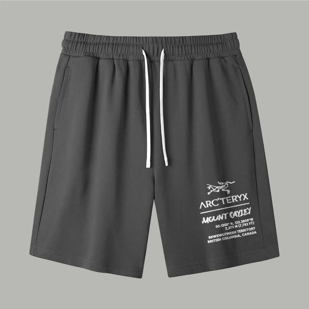 Arc'teryx A貨 男款機能短褲 印花設計休閒短褲 夏季百搭款