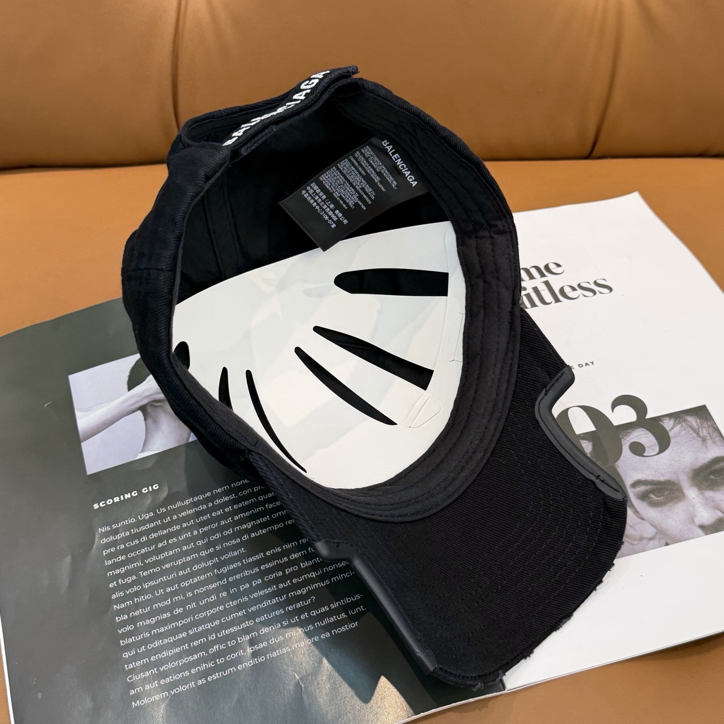 BALENCIAGA 原單 男款 刺繡LOGO做舊棒球帽 潮流老帽| 12 BALENCIAGA 原單 男款 刺繡LOGO做舊棒球帽 潮流老帽