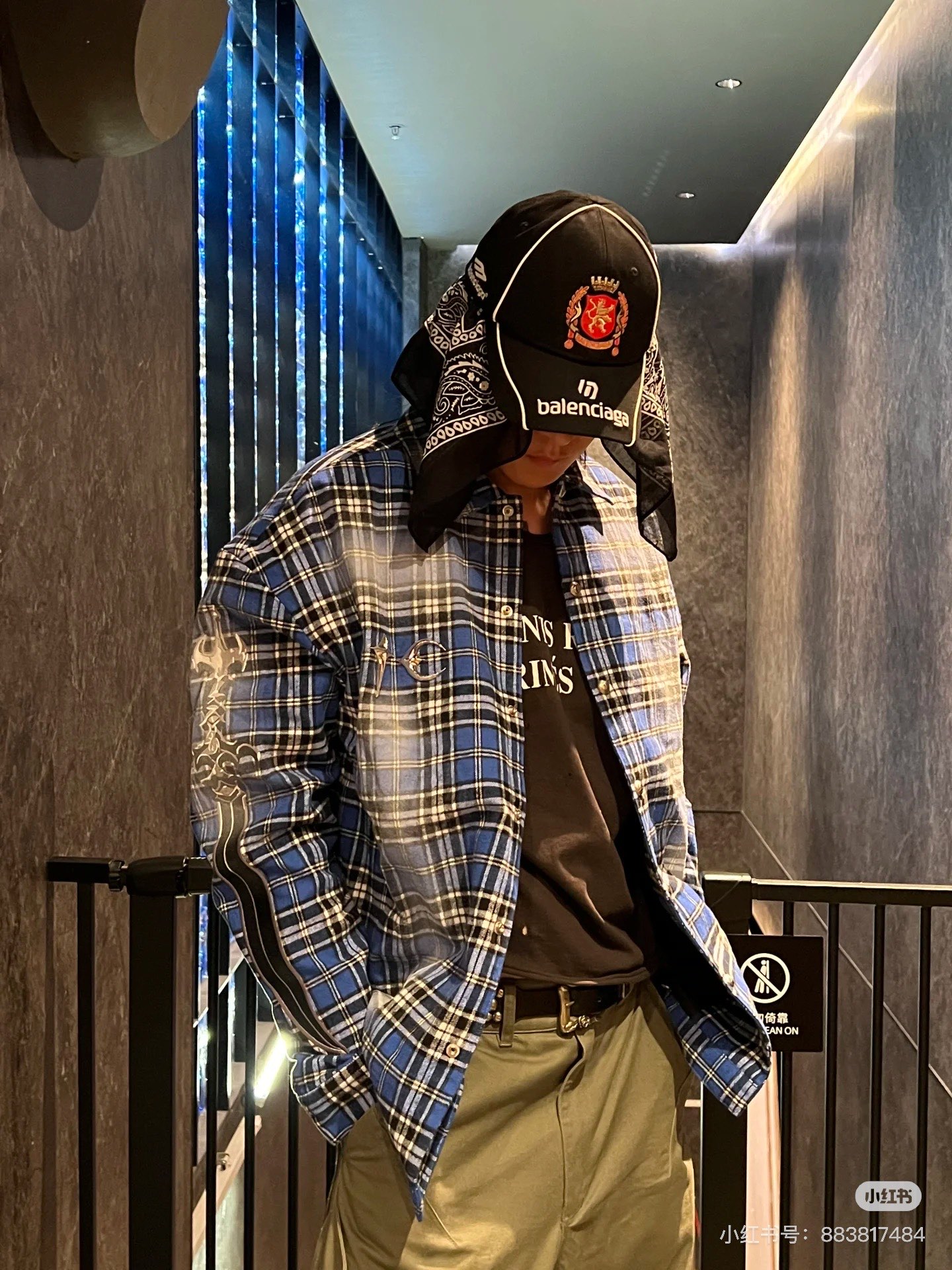 BALENCIAGA 高仿 男款 刺繡LOGO棒球帽 黑色百搭休閒帽| 14 BALENCIAGA 高仿 男款 刺繡LOGO棒球帽 黑色百搭休閒帽