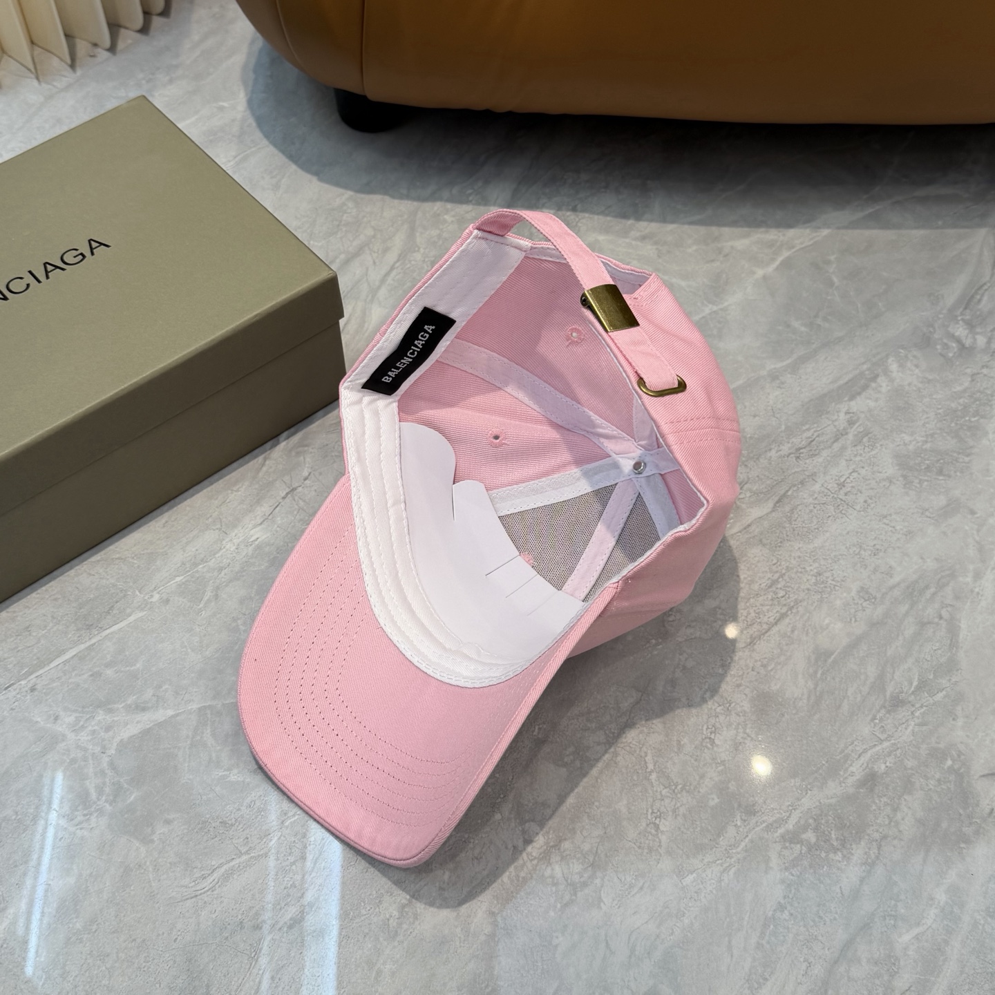 BALENCIAGA 高仿 男款 LOGO棒球帽 粉色潮流帽| 12 BALENCIAGA 高仿 男款 LOGO棒球帽 粉色潮流帽