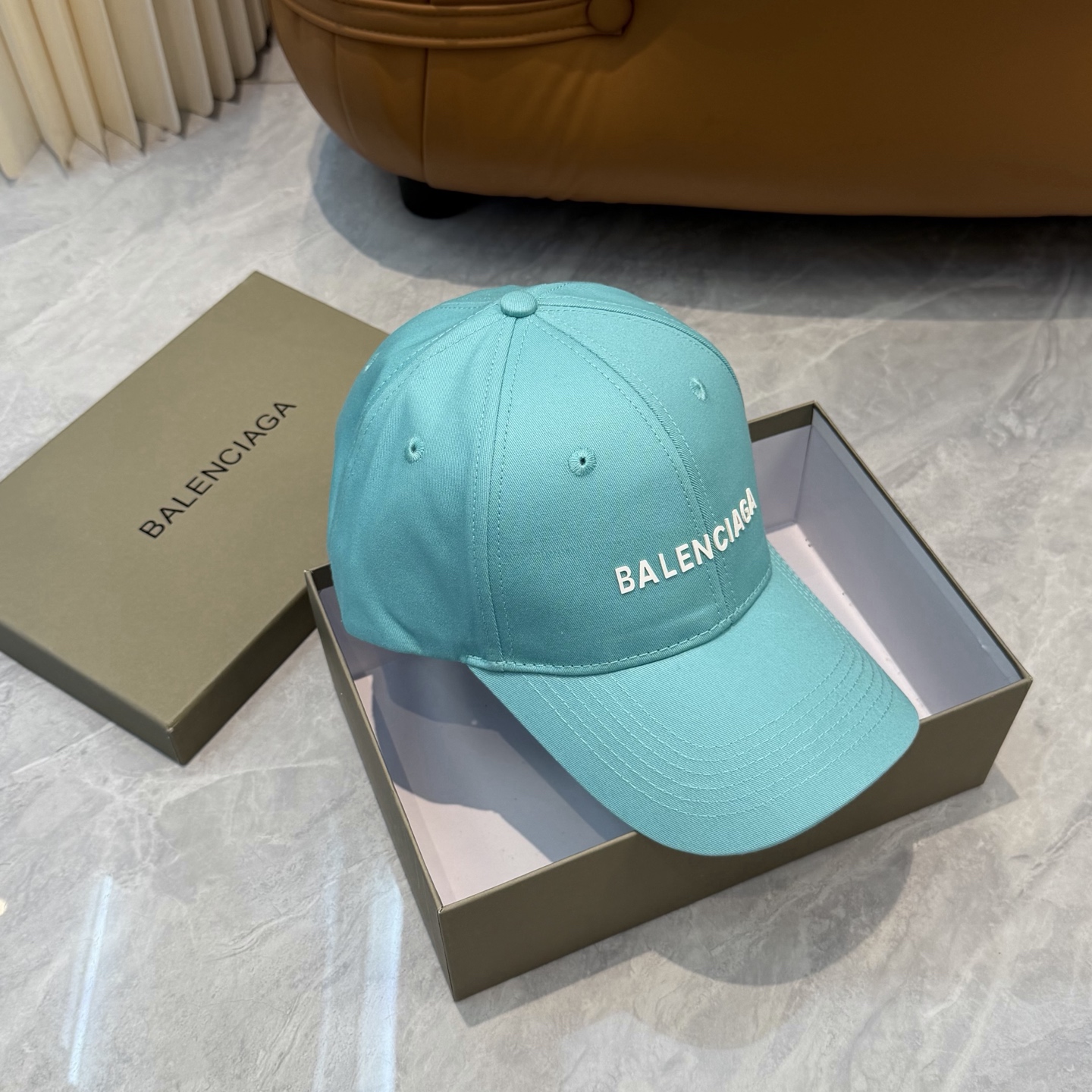 BALENCIAGA 原單 男款 LOGO刺繡棒球帽 薄荷綠潮流帽| 11 BALENCIAGA 原單 男款 LOGO刺繡棒球帽 薄荷綠潮流帽