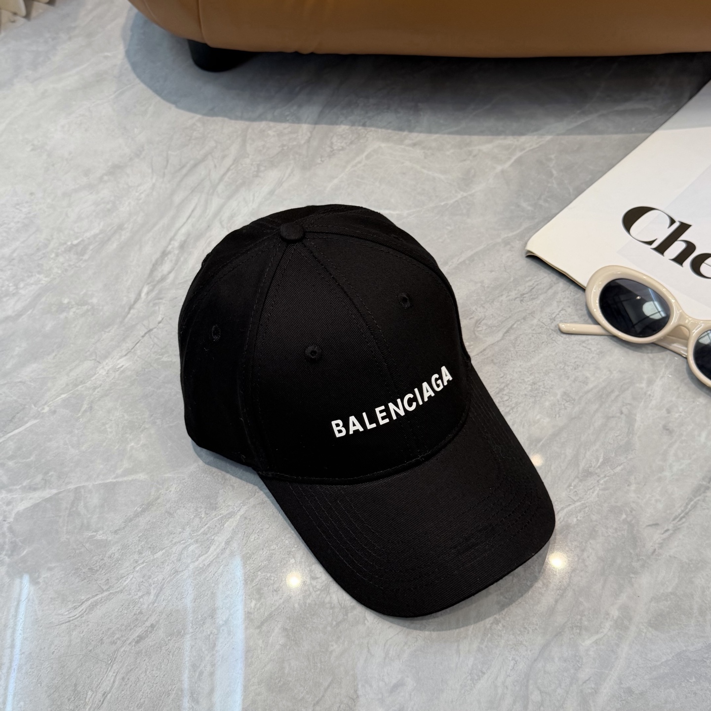BALENCIAGA 一比一 男款 LOGO刺繡棒球帽 黑色經典潮流帽| 11 BALENCIAGA 一比一 男款 LOGO刺繡棒球帽 黑色經典潮流帽