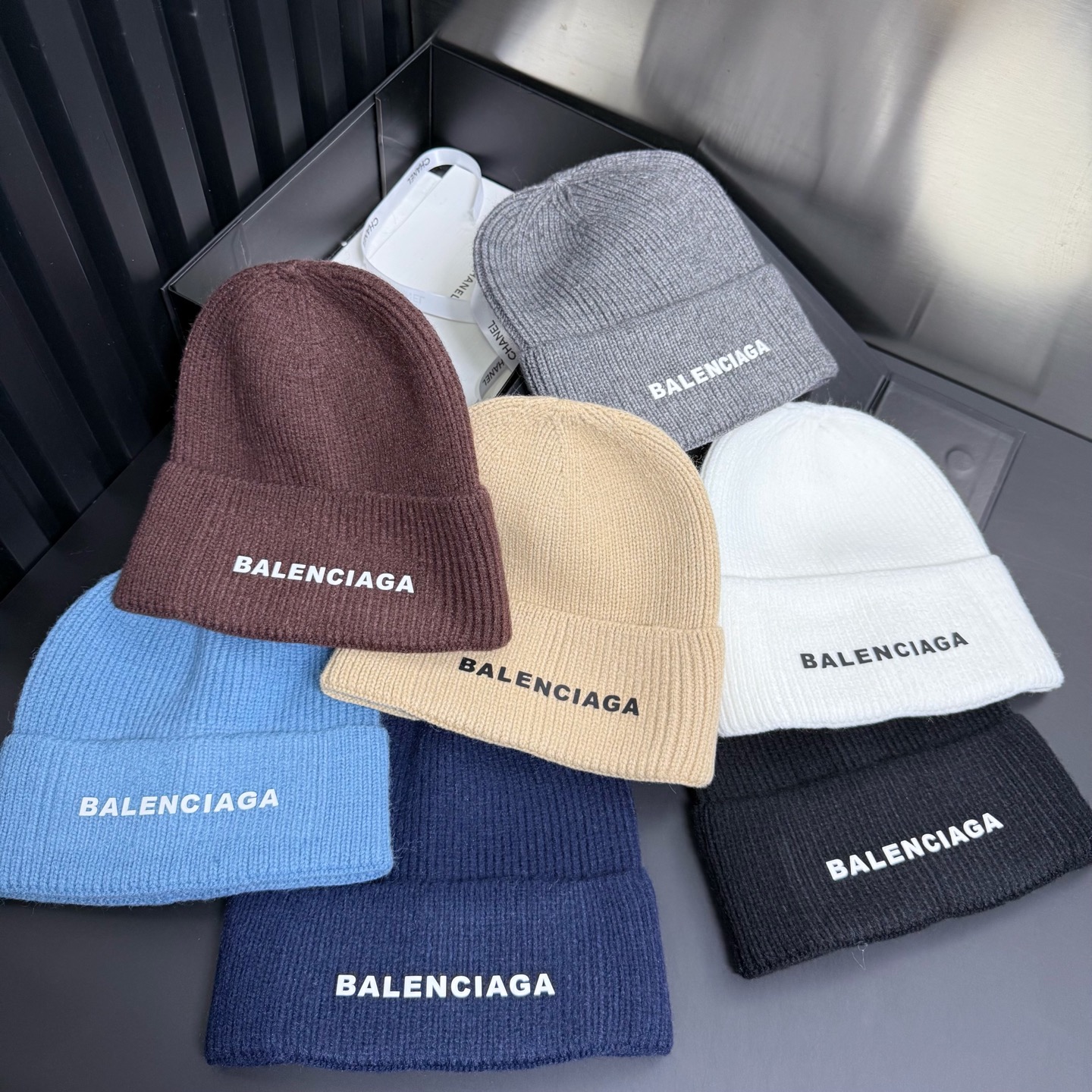 BALENCIAGA 高仿 男女款 LOGO針織毛帽 冬季保暖帽
