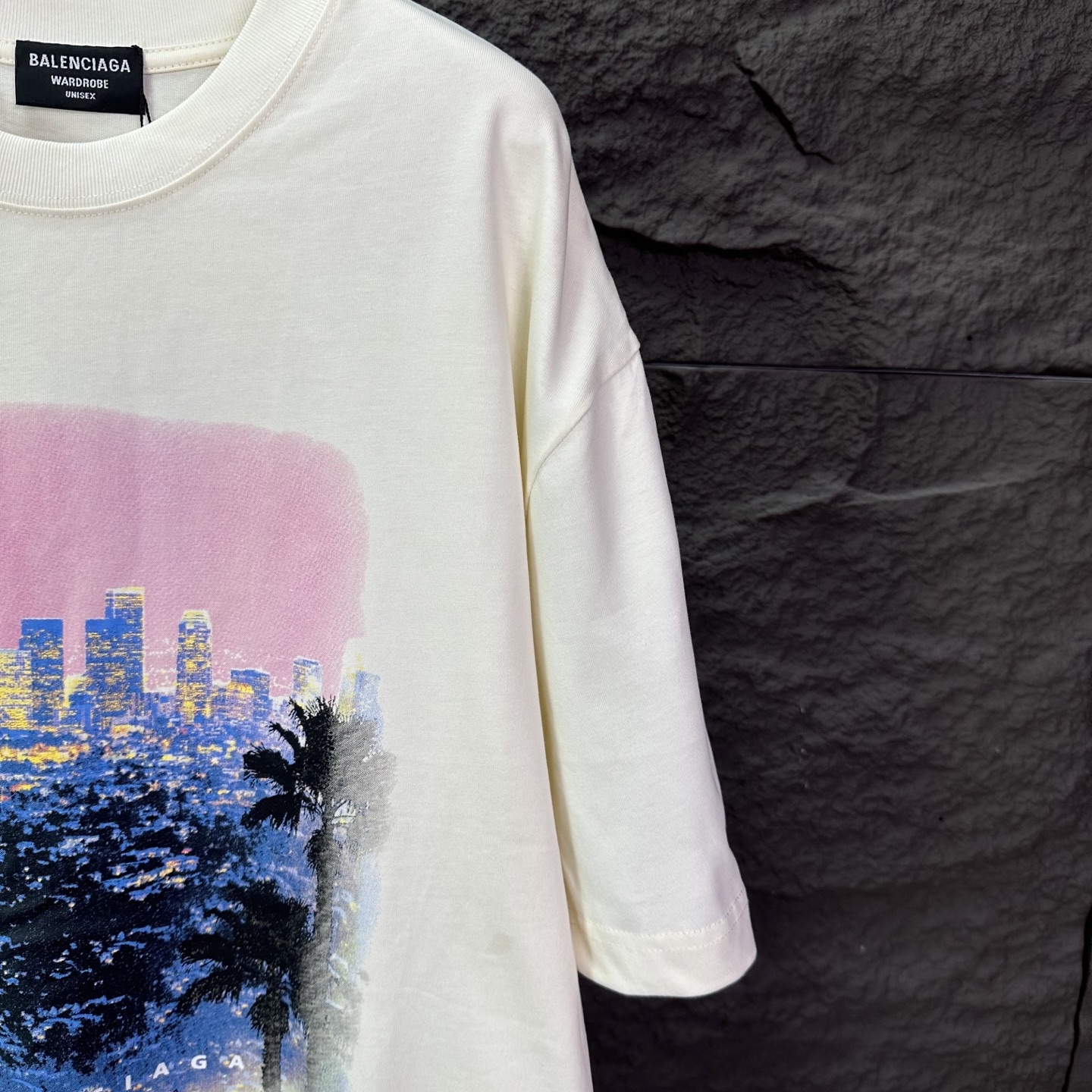 Balenciaga 一比一 男款 城市圖案短袖T恤 潮流寬鬆版| 12 Balenciaga 一比一 男款 城市圖案短袖T恤 潮流寬鬆版