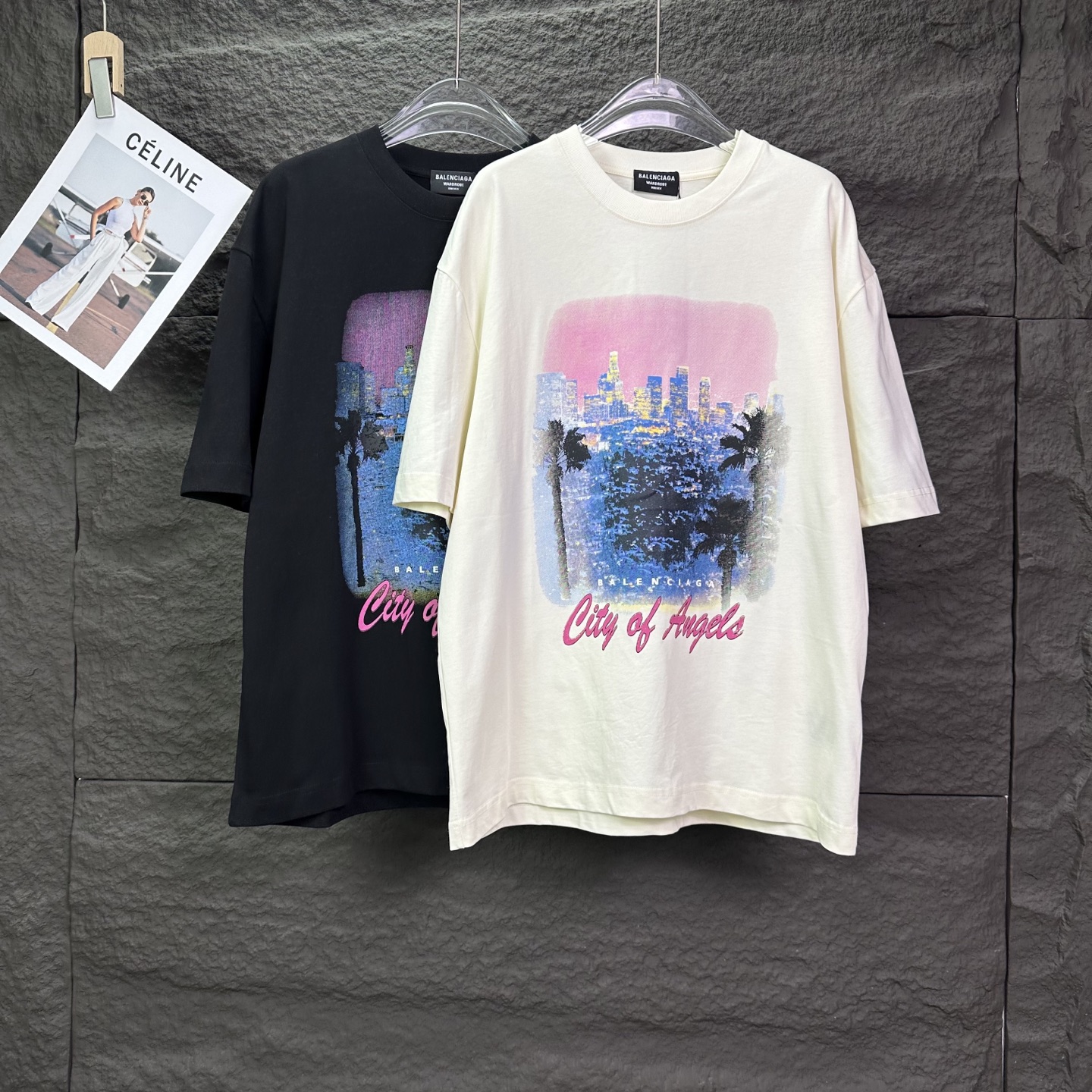 Balenciaga 一比一 男款 城市圖案短袖T恤 潮流寬鬆版| 7 Balenciaga 一比一 男款 城市圖案短袖T恤 潮流寬鬆版