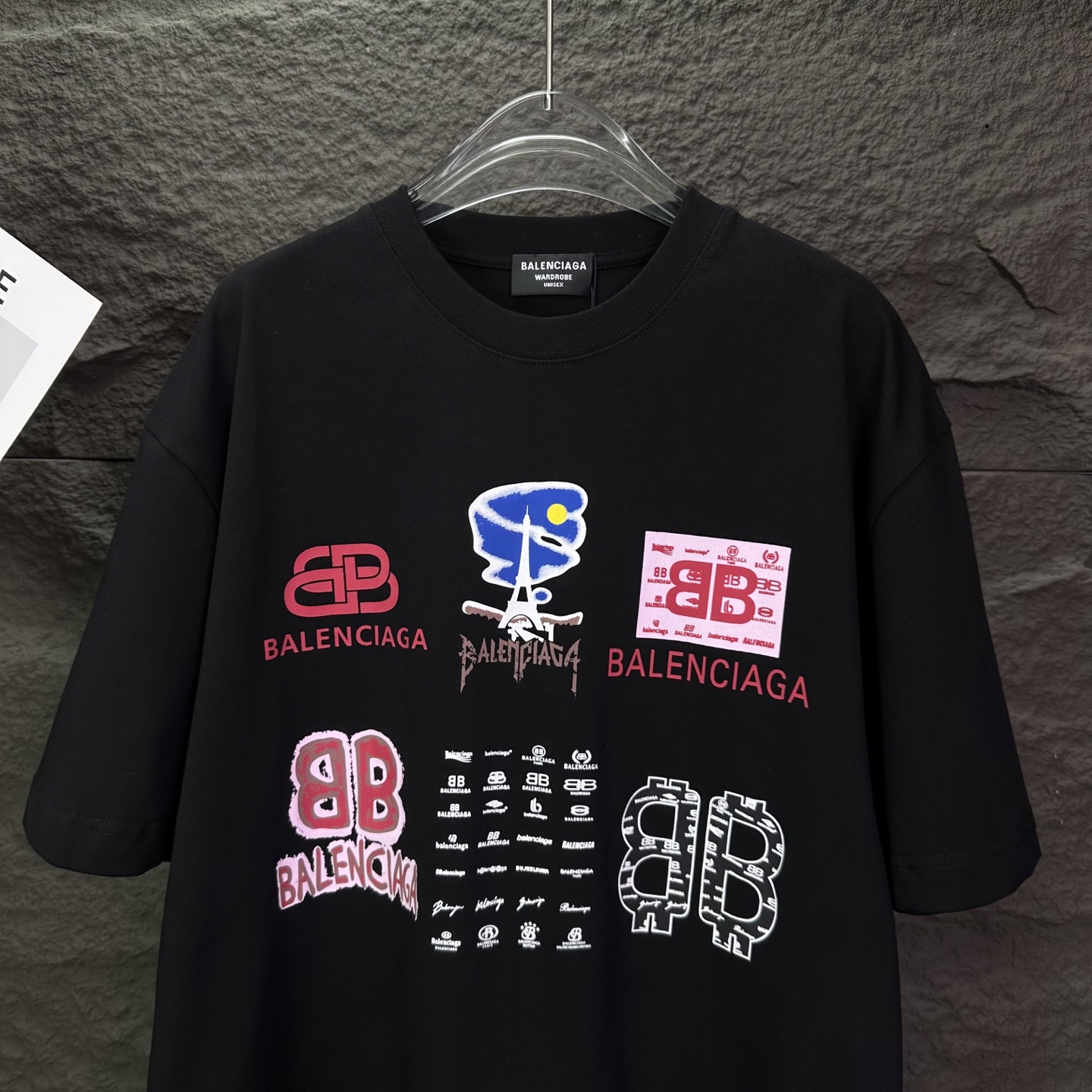 Balenciaga 原單 男款 多Logo印花短袖T恤 潮流寬鬆款| 11 Balenciaga 原單 男款 多Logo印花短袖T恤 潮流寬鬆款