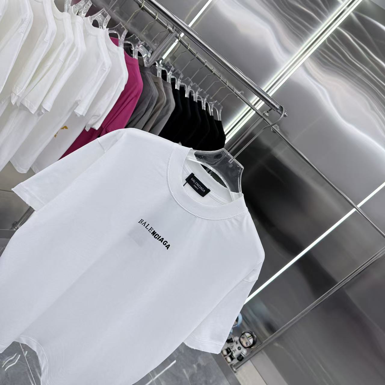 Balenciaga 原單 男款簡約LOGO短袖T恤 經典百搭潮流上衣| 12 Balenciaga 原單 男款簡約LOGO短袖T恤 經典百搭潮流上衣