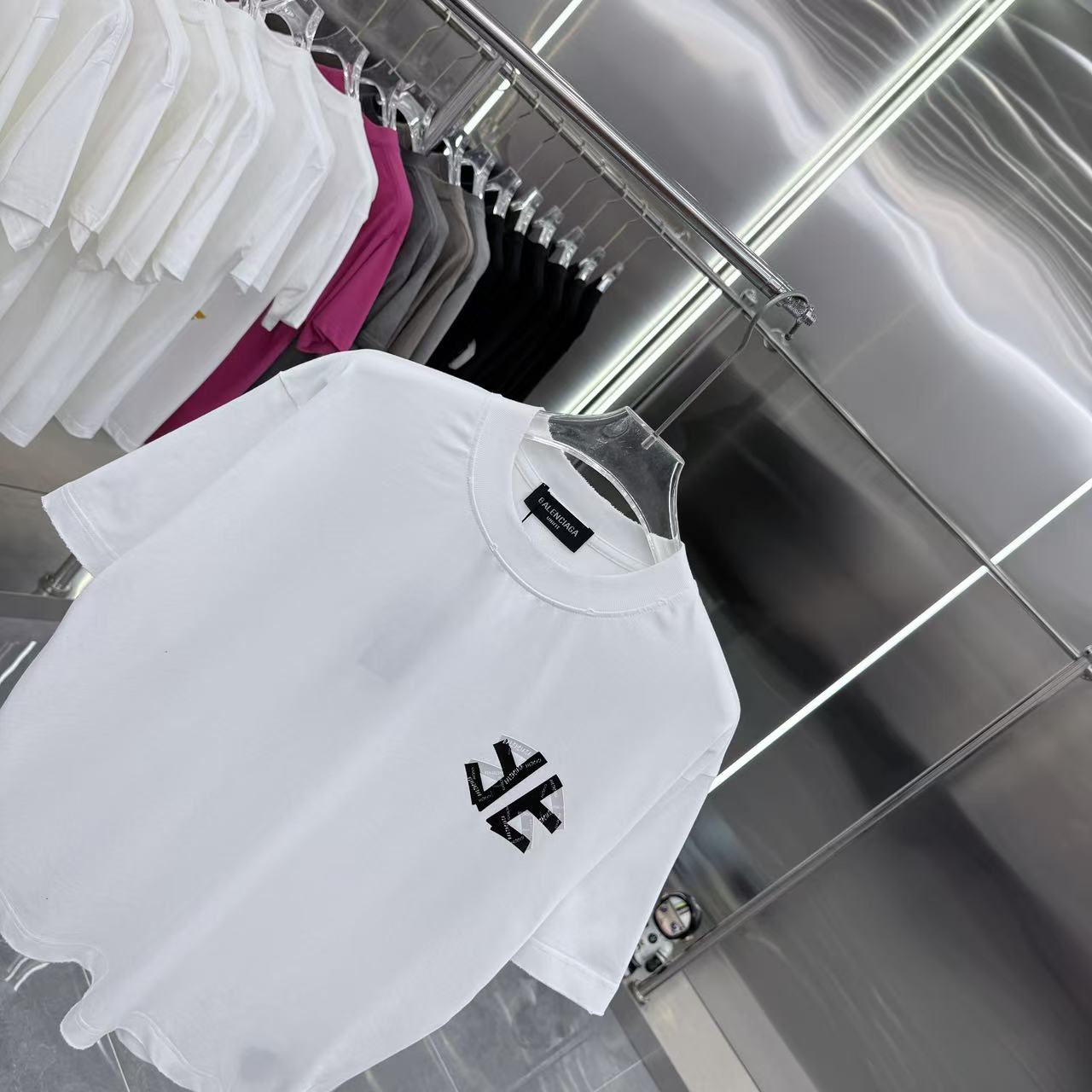 Balenciaga 原單 男款星星圖案短袖T恤 潮流街頭百搭款| 12 Balenciaga 原單 男款星星圖案短袖T恤 潮流街頭百搭款