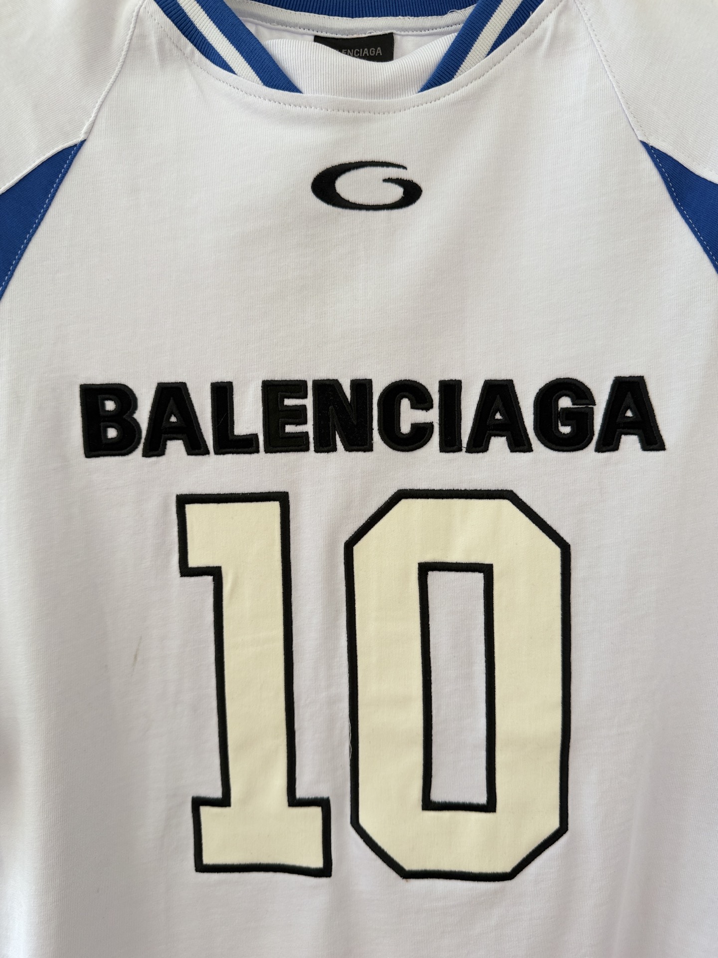 Balenciaga 一比一 男款10號運動拼接短袖T恤 潮流球衣風設計| 12 Balenciaga 一比一 男款10號運動拼接短袖T恤 潮流球衣風設計