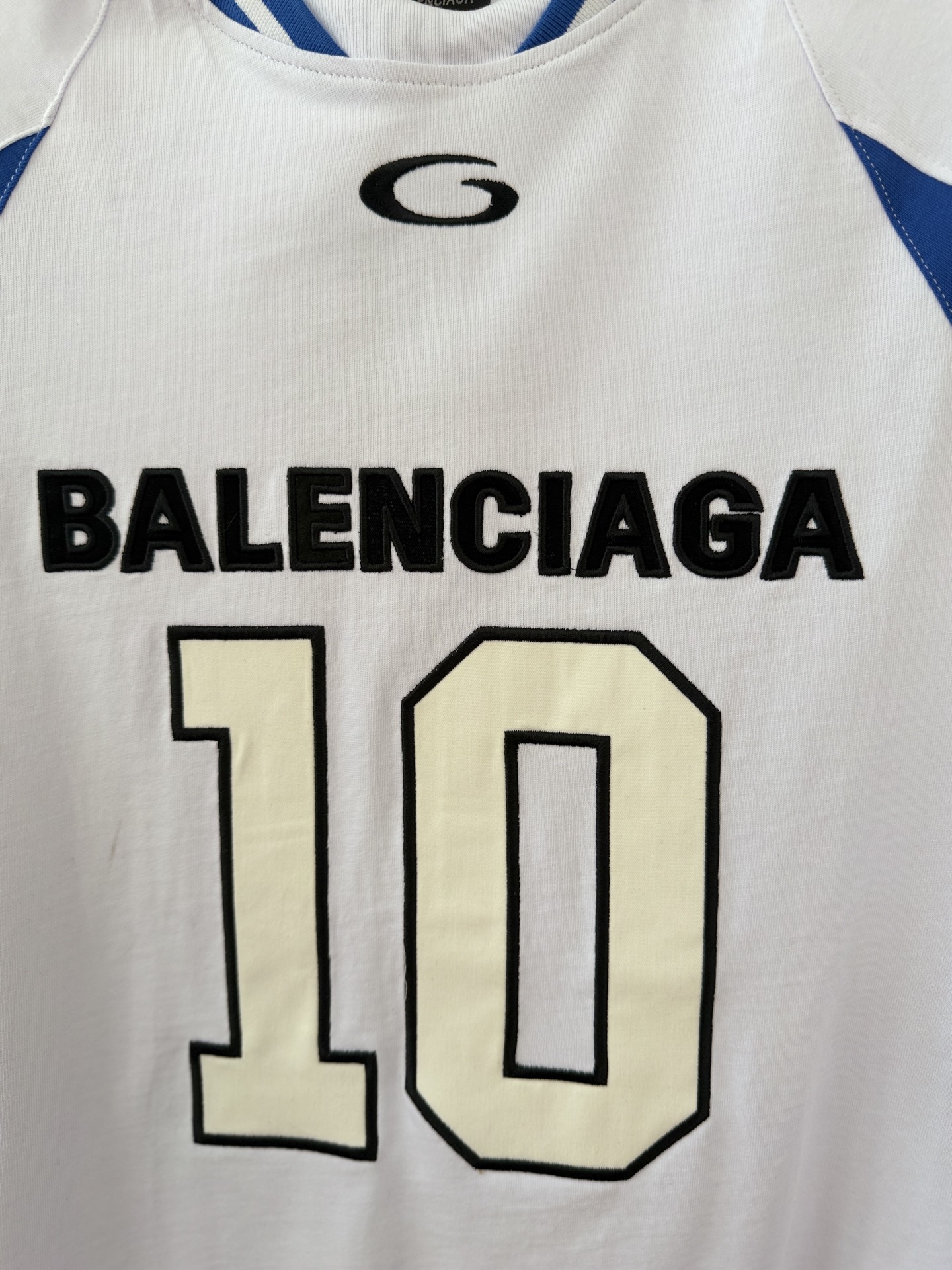 Balenciaga 一比一 男款10號運動拼接短袖T恤 潮流球衣風設計| 8 Balenciaga 一比一 男款10號運動拼接短袖T恤 潮流球衣風設計