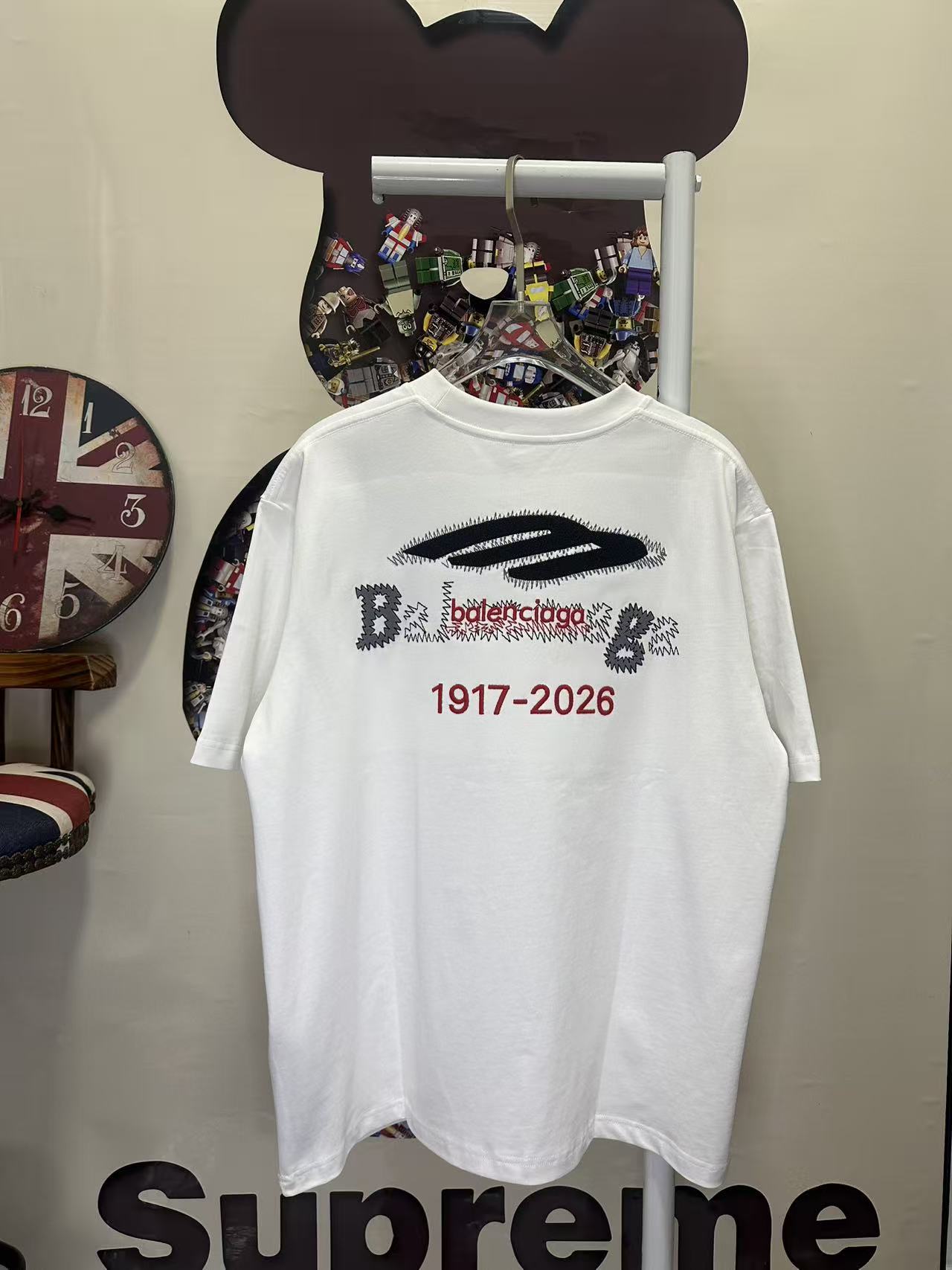 Balenciaga 一比一 男款小Logo刺繡短袖T恤 簡約潮流款| 13 Balenciaga 一比一 男款小Logo刺繡短袖T恤 簡約潮流款