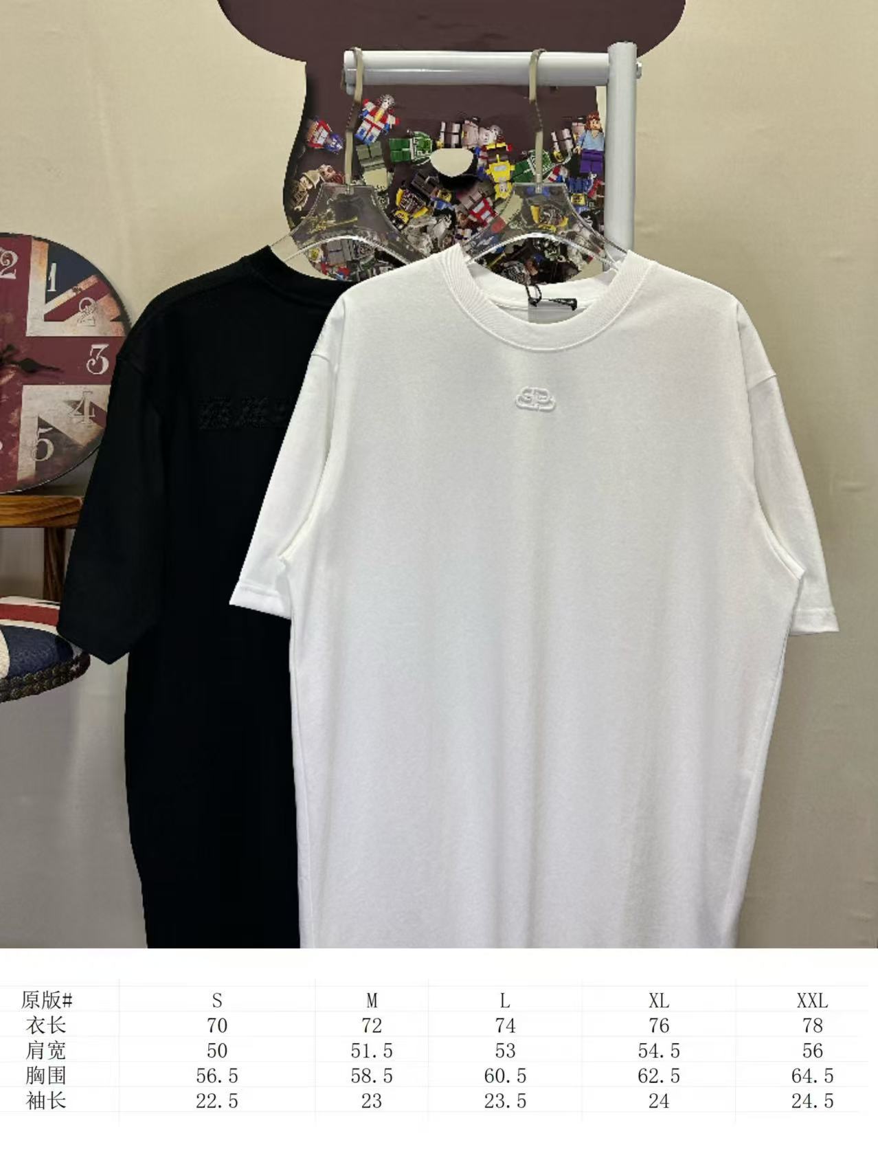 Balenciaga 原單 男款BB立體Logo短袖T恤 極簡潮流款| 7 Balenciaga 原單 男款BB立體Logo短袖T恤 極簡潮流款