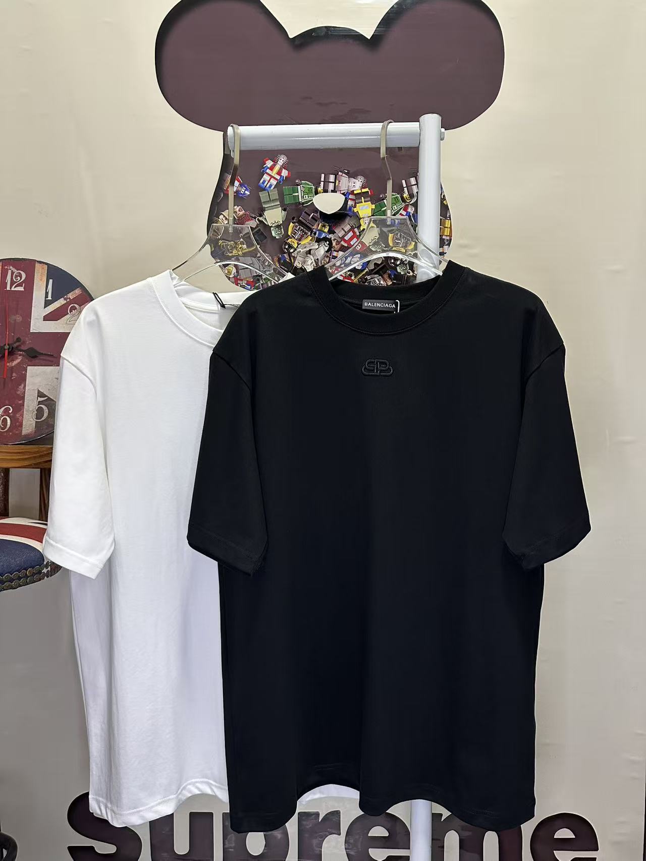 Balenciaga A貨 男款BB立體Logo短袖T恤 極簡休閒款| 13 Balenciaga A貨 男款BB立體Logo短袖T恤 極簡休閒款