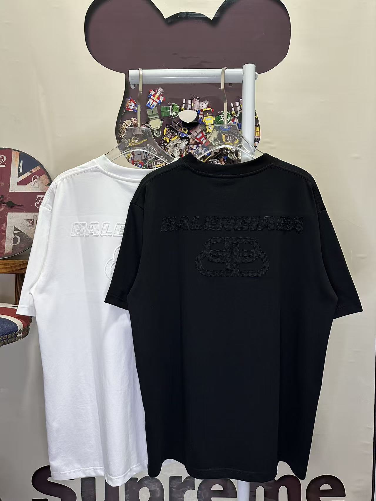 Balenciaga A貨 男款BB立體Logo短袖T恤 極簡休閒款| 12 Balenciaga A貨 男款BB立體Logo短袖T恤 極簡休閒款