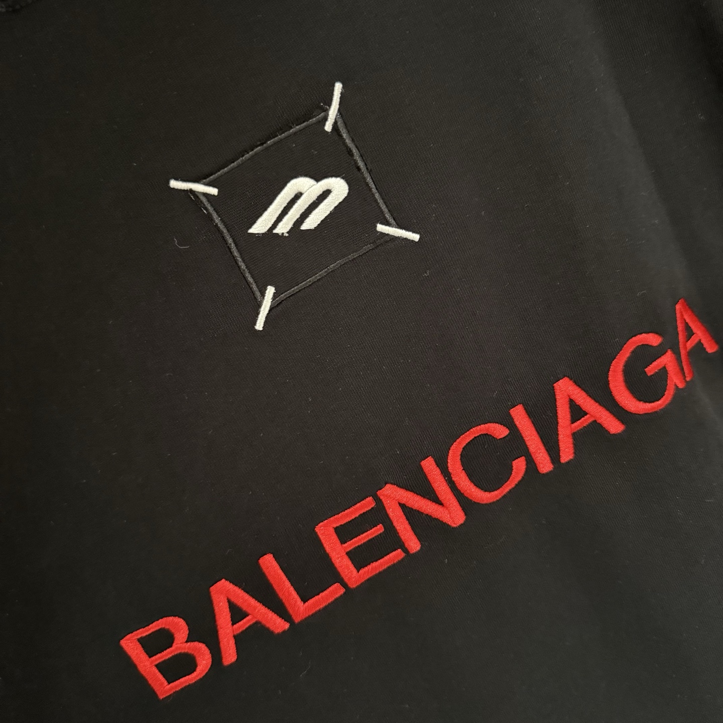 Balenciaga 高仿 BB刺繡寬鬆短袖T恤 黑色簡約Logo潮流上衣| 9 Balenciaga 高仿 BB刺繡寬鬆短袖T恤 黑色簡約Logo潮流上衣